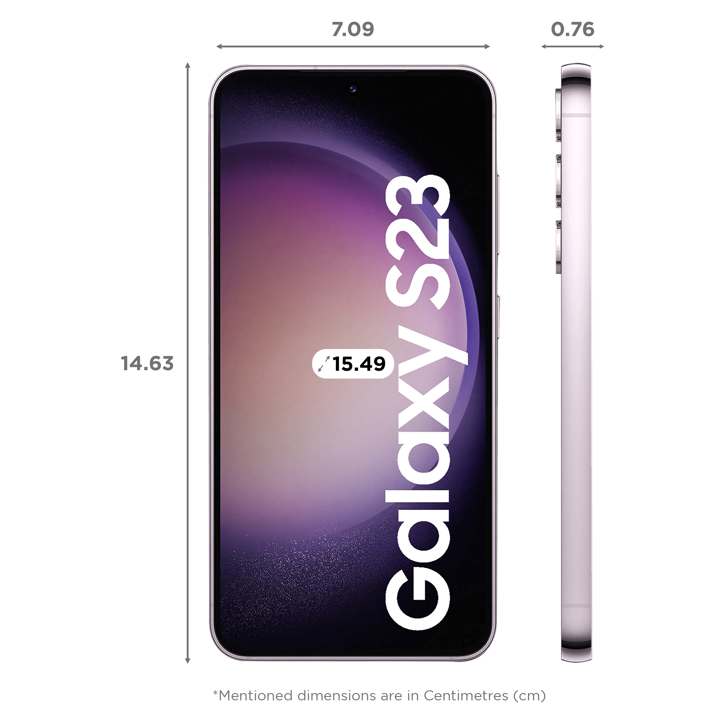 Samsung Galaxy S23 5G (8GB RAM, 256GB, Lavender)