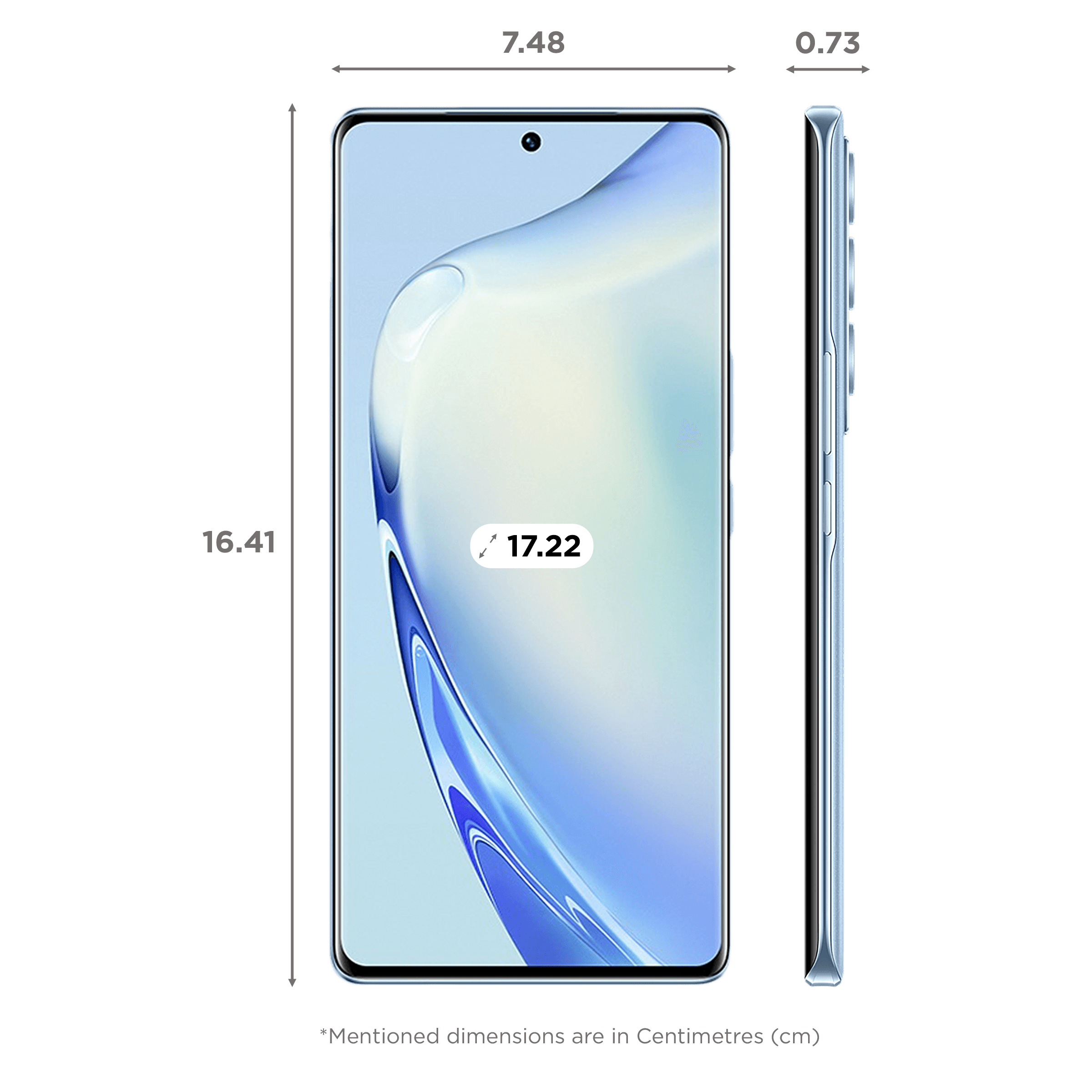 vivo V27 5G (12GB RAM, 256GB, Magic Blue)