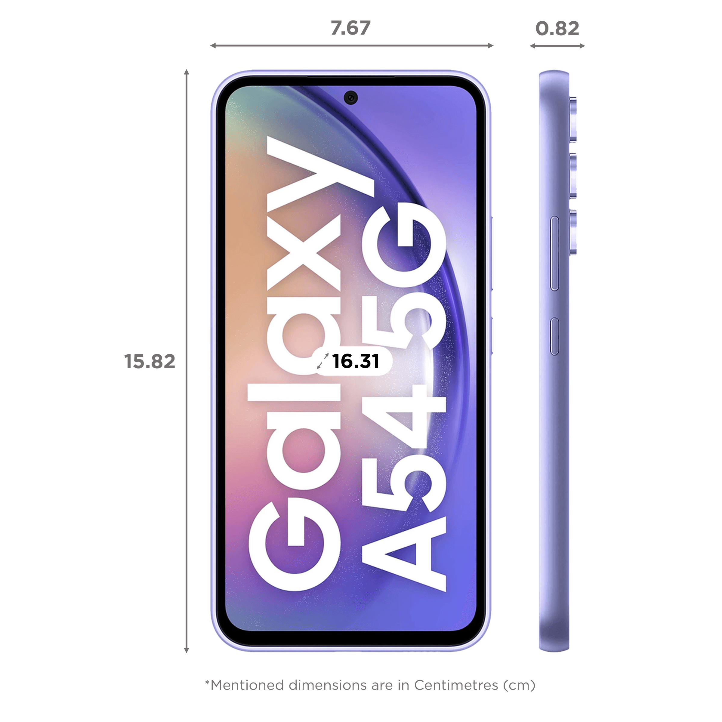 SAMSUNG Galaxy A54 5G (8GB RAM, 256GB, Awesome Violet)
