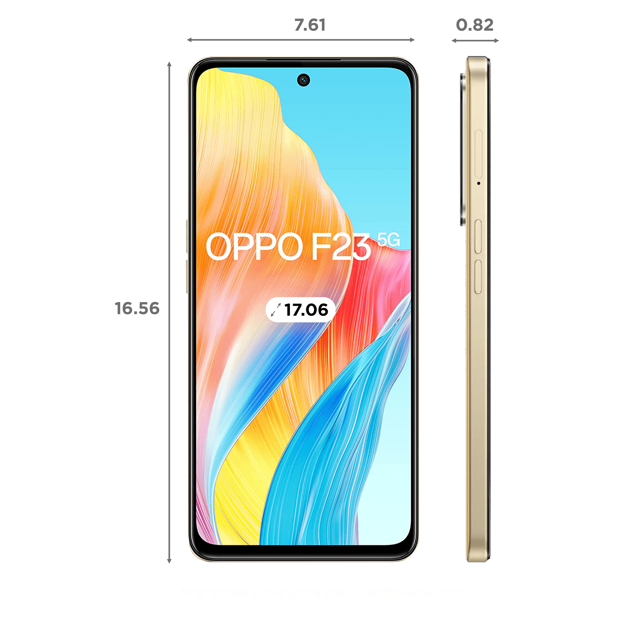 oppo F23 5G (8GB RAM, 256GB, Bold Gold)
