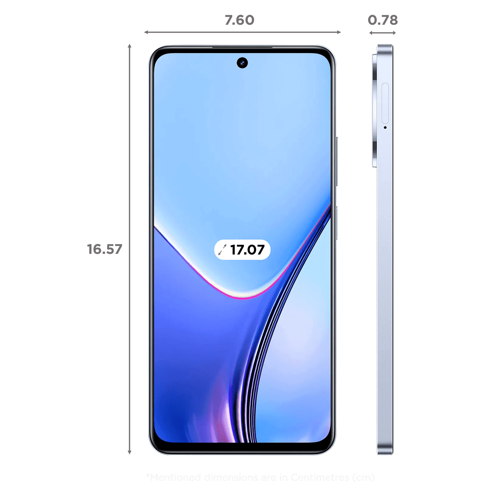 realme 11x (128GB ROM, 8 GB RAM, RMX3785,Purple Dawn)