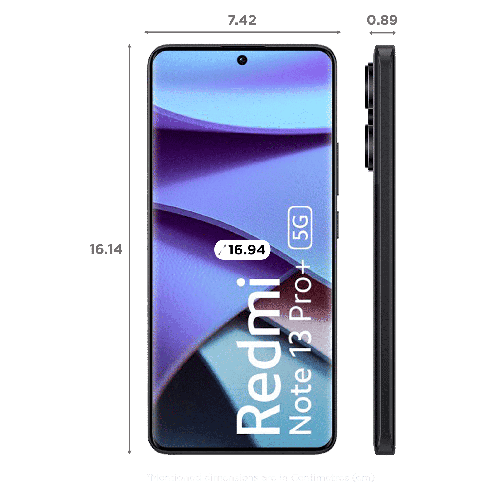 Redmi Note 13 Pro Plus 5G (8GB RAM, 256GB, Midnight Black)
