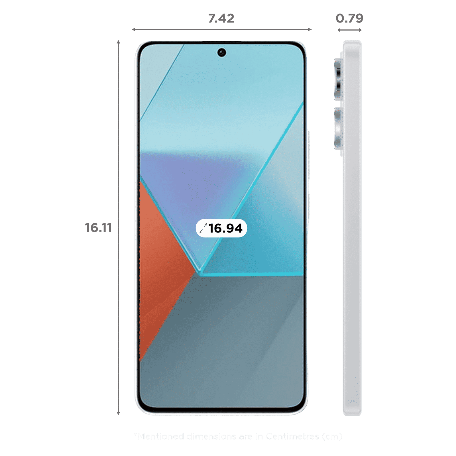 Redmi Note 13 Pro 5G (12GB RAM, 256GB, Arctic White)