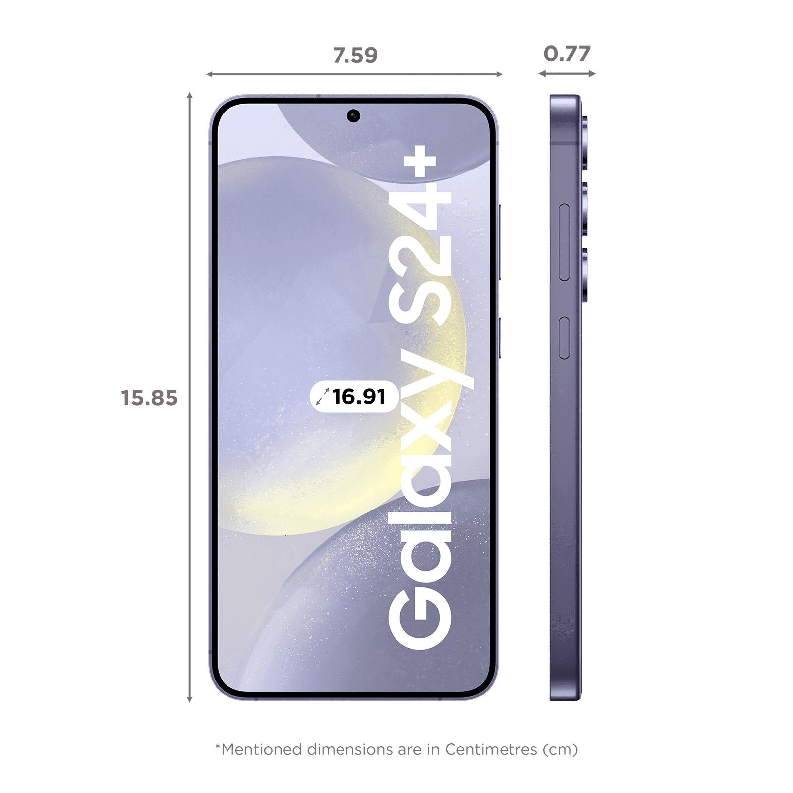 SAMSUNG Galaxy S24 Plus 5G (12GB RAM, 512GB, Cobalt Violet)