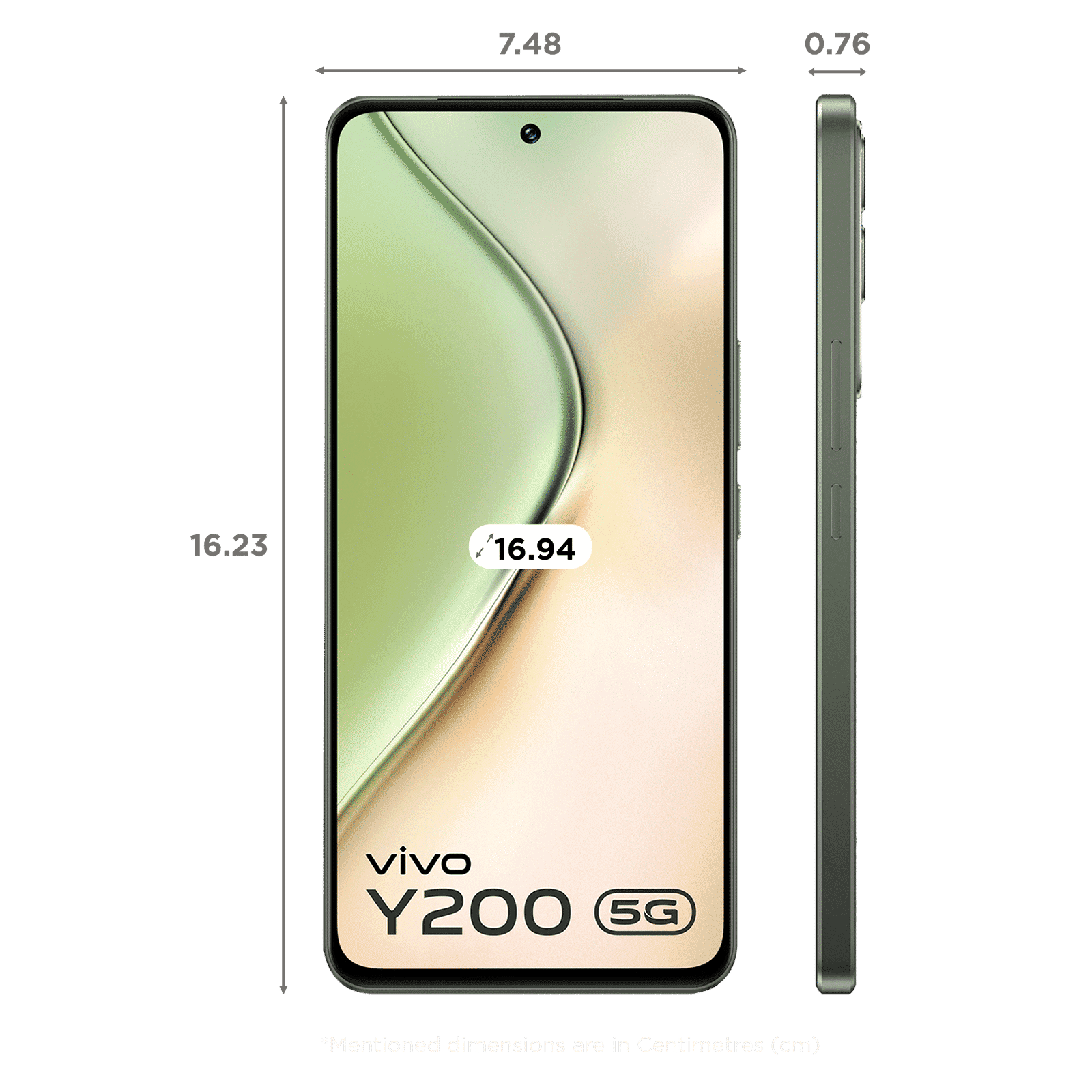 vivo Y200 5G (8GB RAM, 256GB, Jungle Green)