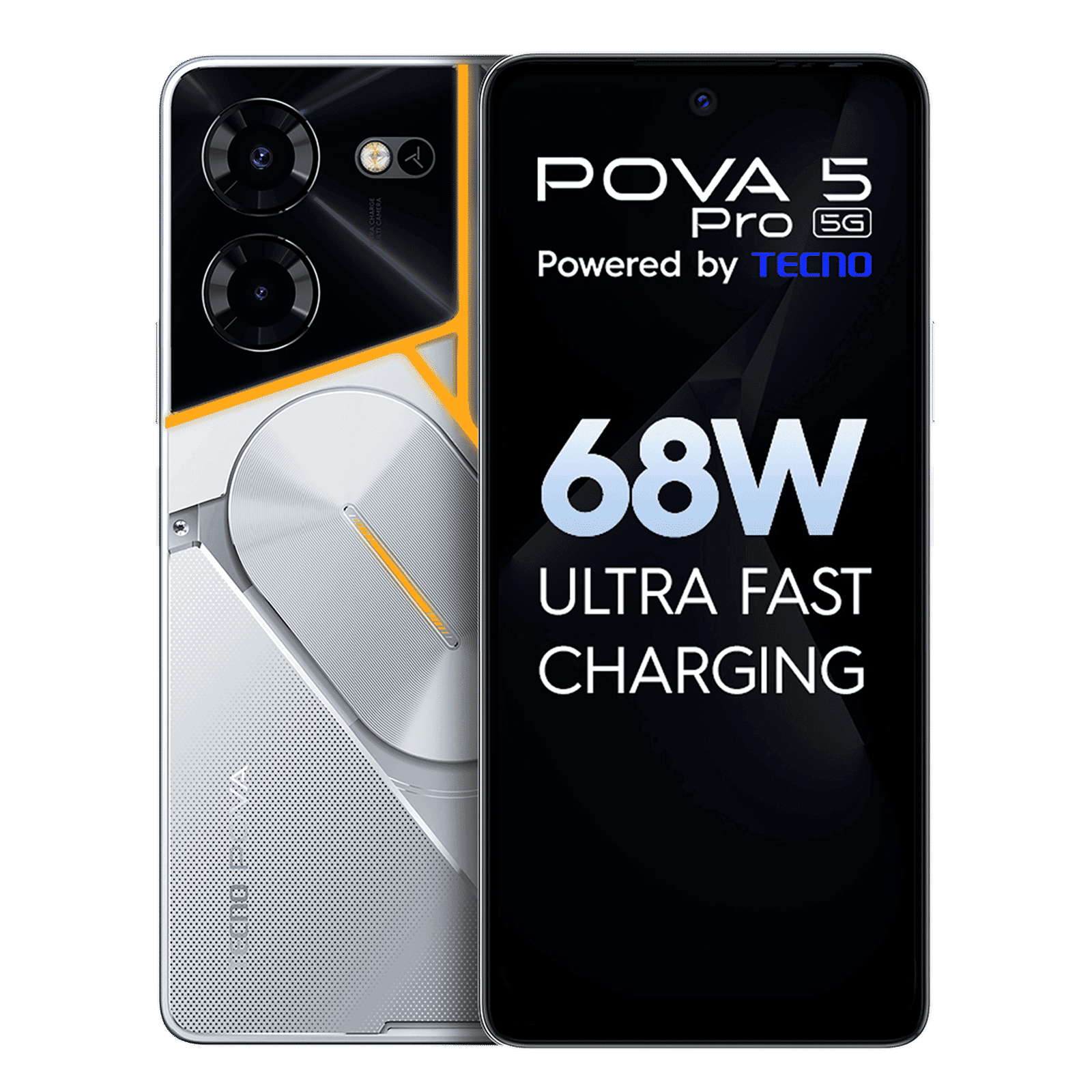 TECNO Pova 5 Pro 5G (8GB RAM, 128GB, Silver Fantasy)