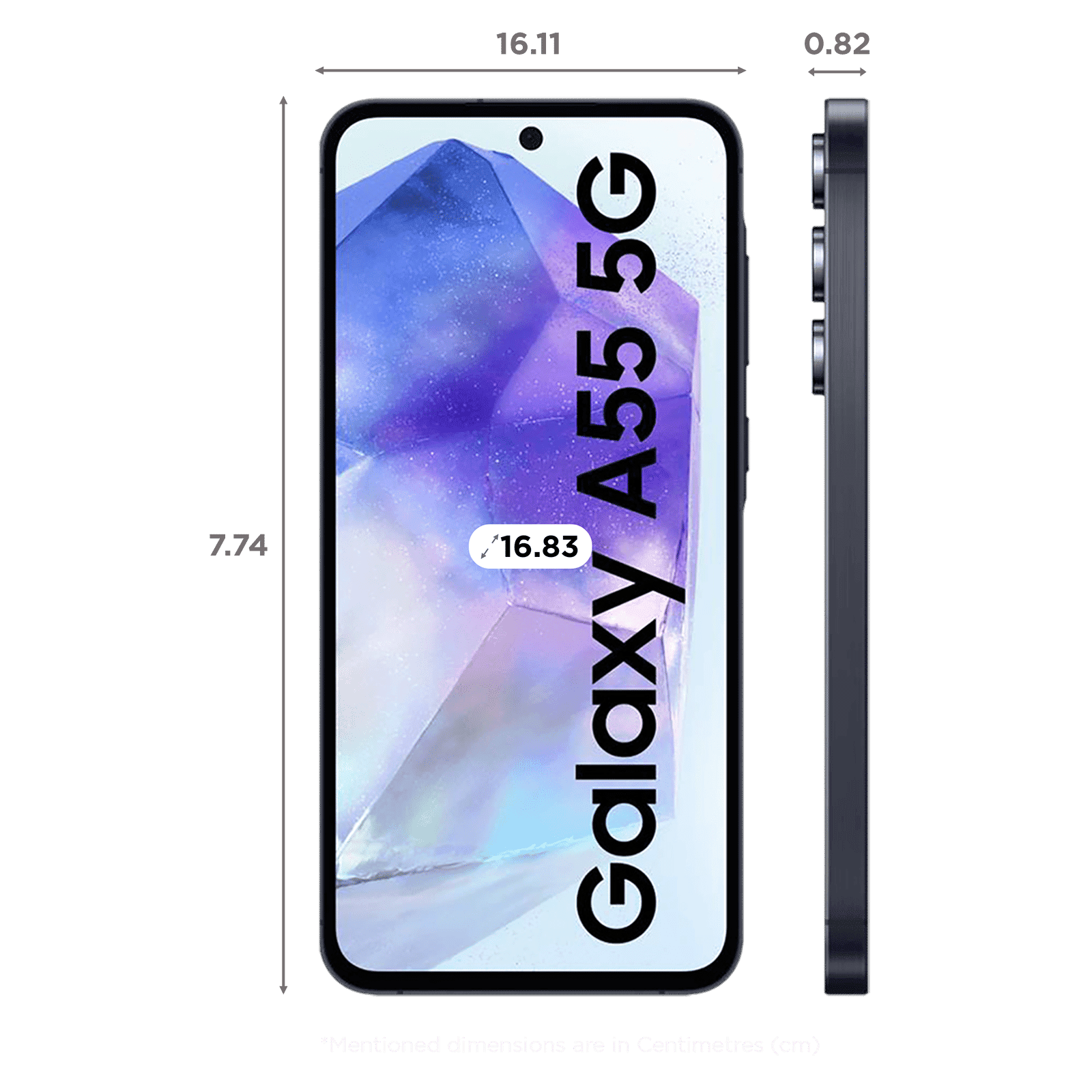 SAMSUNG Galaxy A55 5G (8GB RAM, 128GB, Awesome Navy)