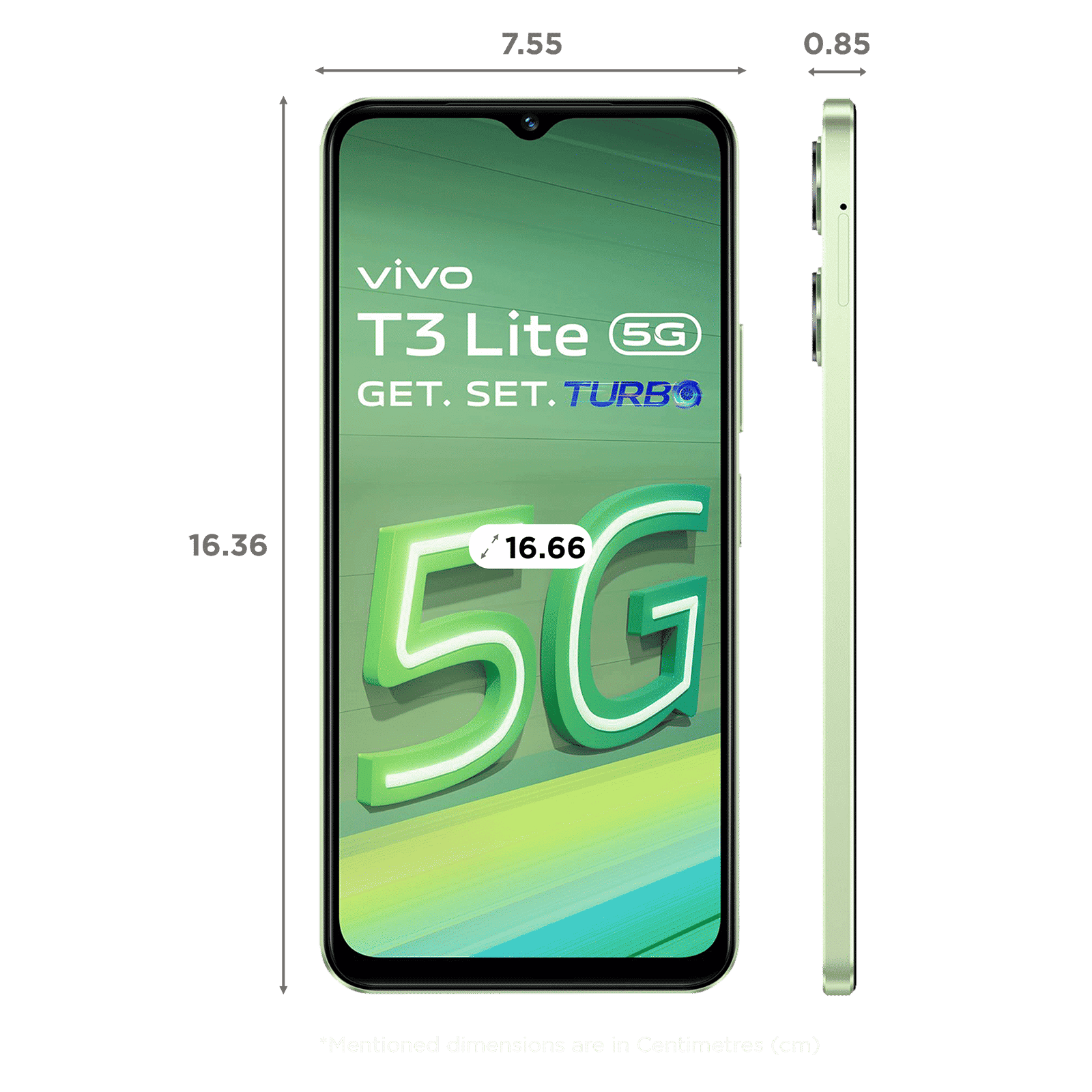 vivo T3 Lite 5G (6GB RAM, 128GB, Vibrant Green)