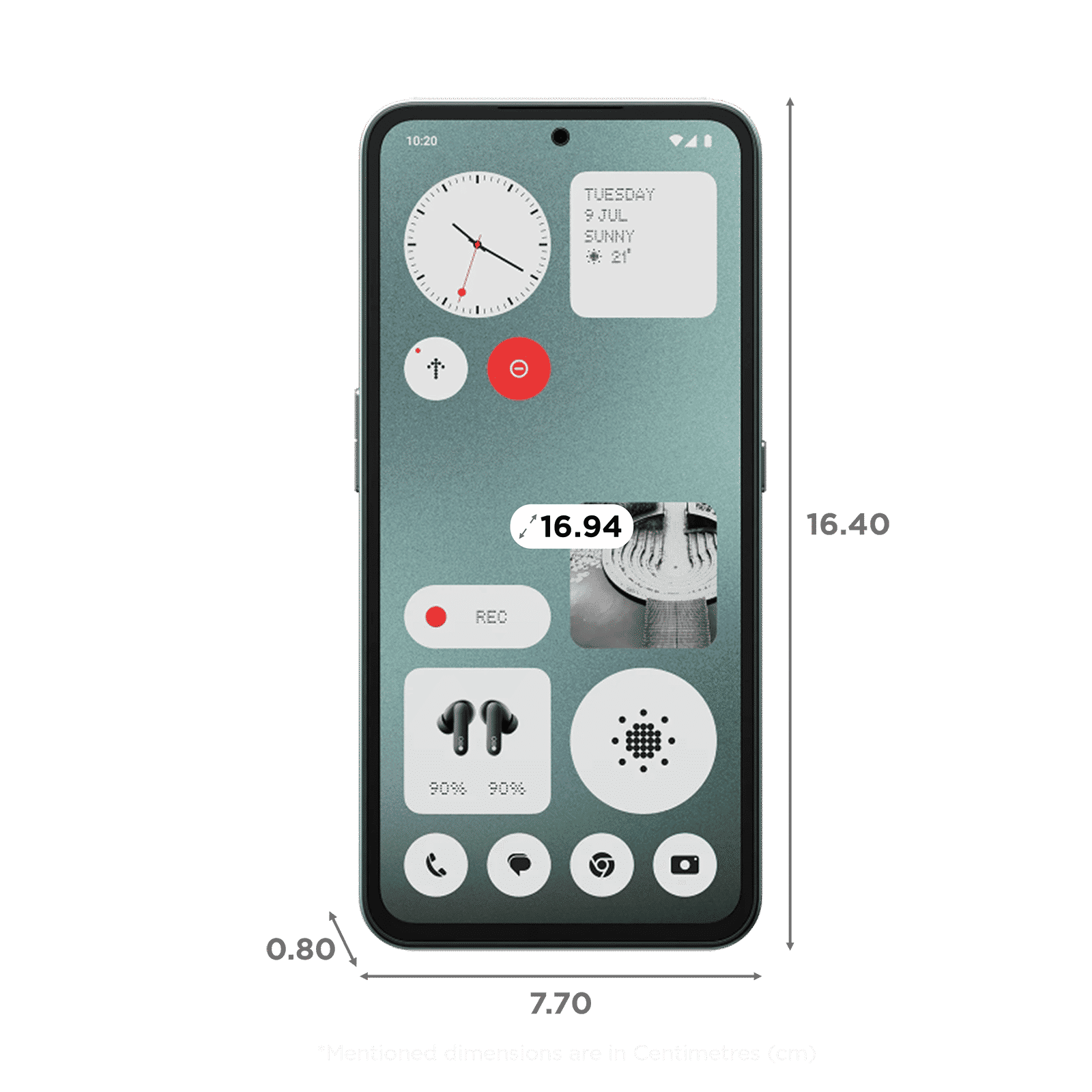 Nothing CMF Phone 1 5G (6GB RAM, 128GB, Light Green)