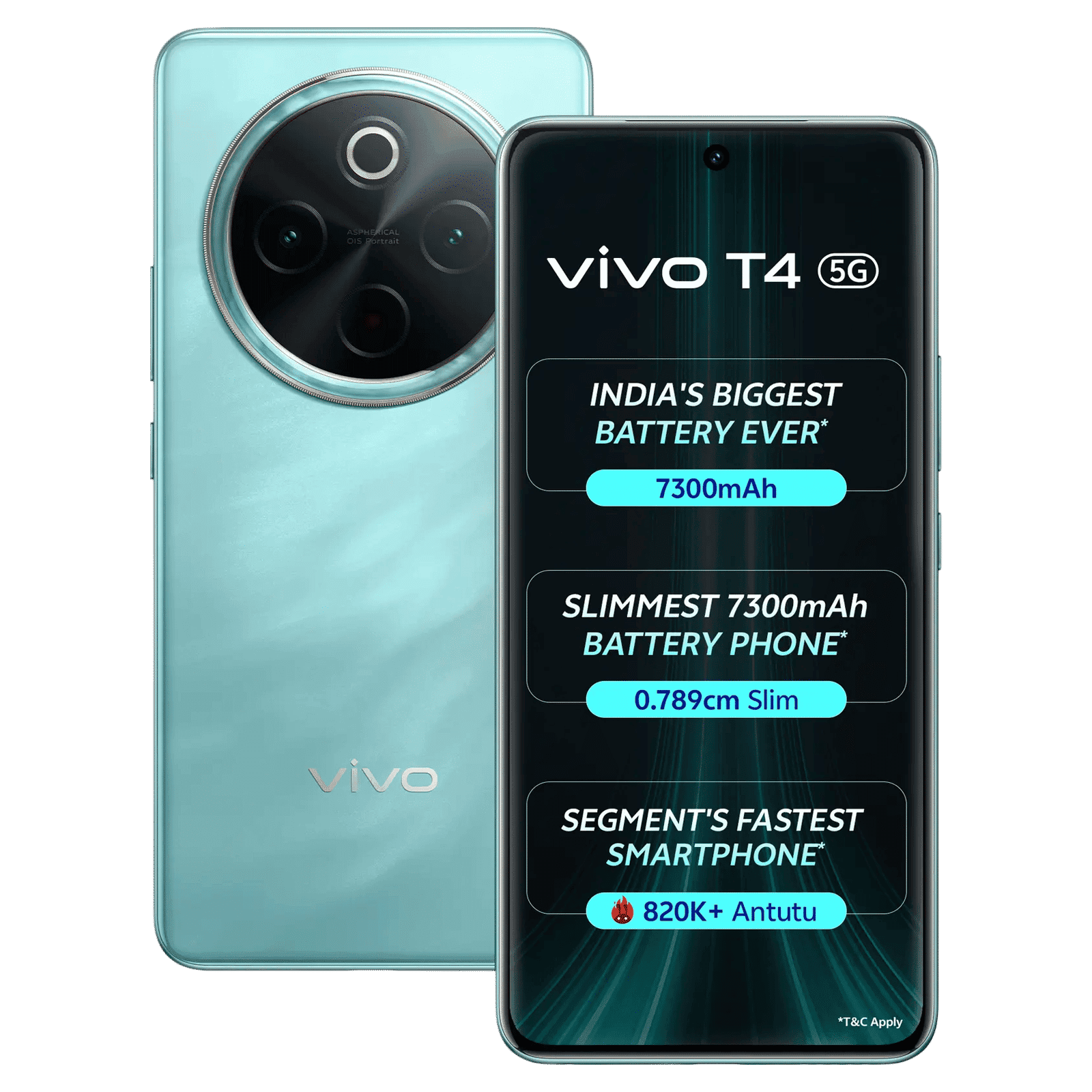 vivo T4 5G (12GB RAM, 256GB, Emerald Blaze)
