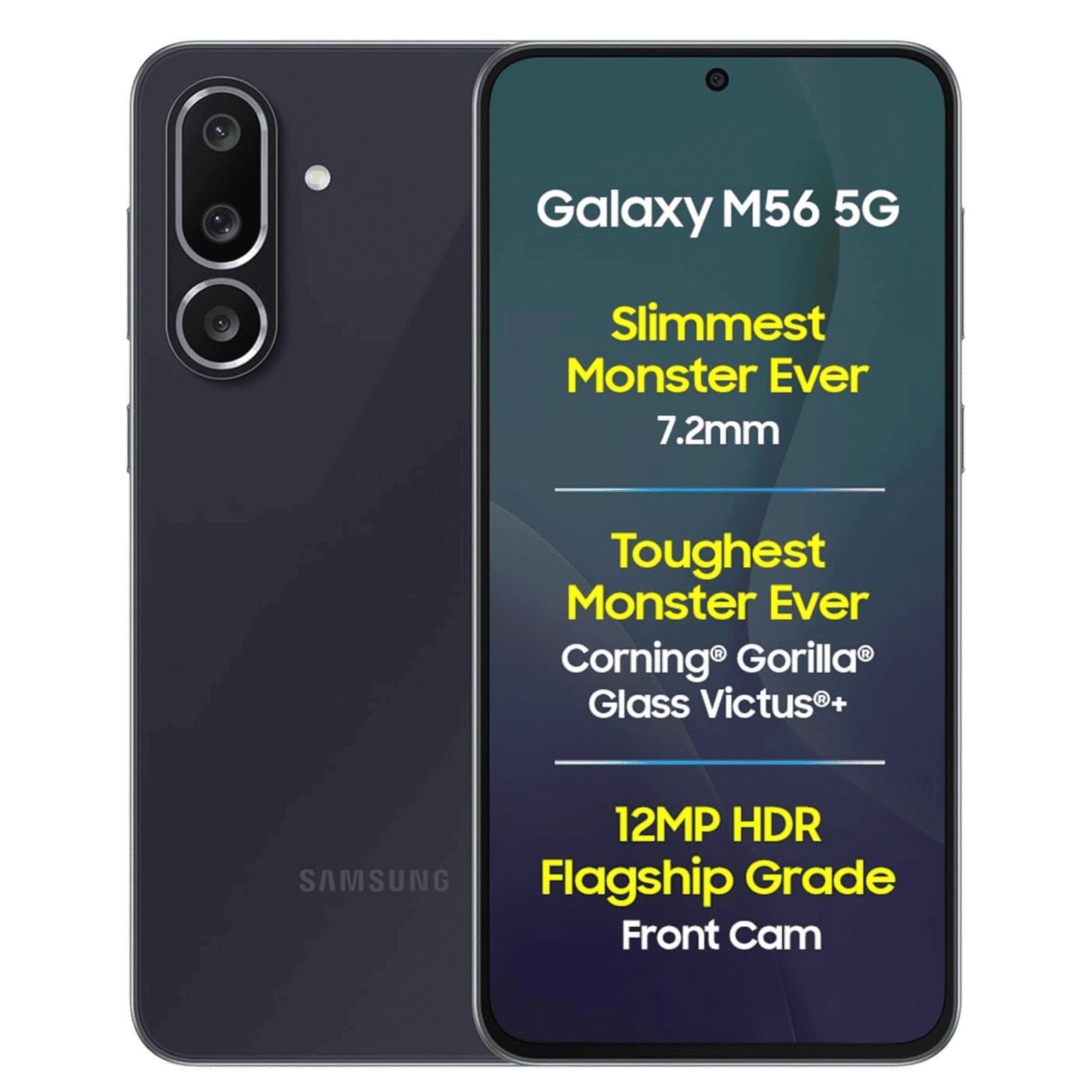 SAMSUNG Galaxy M56 5G (8GB RAM, 128GB, Black)