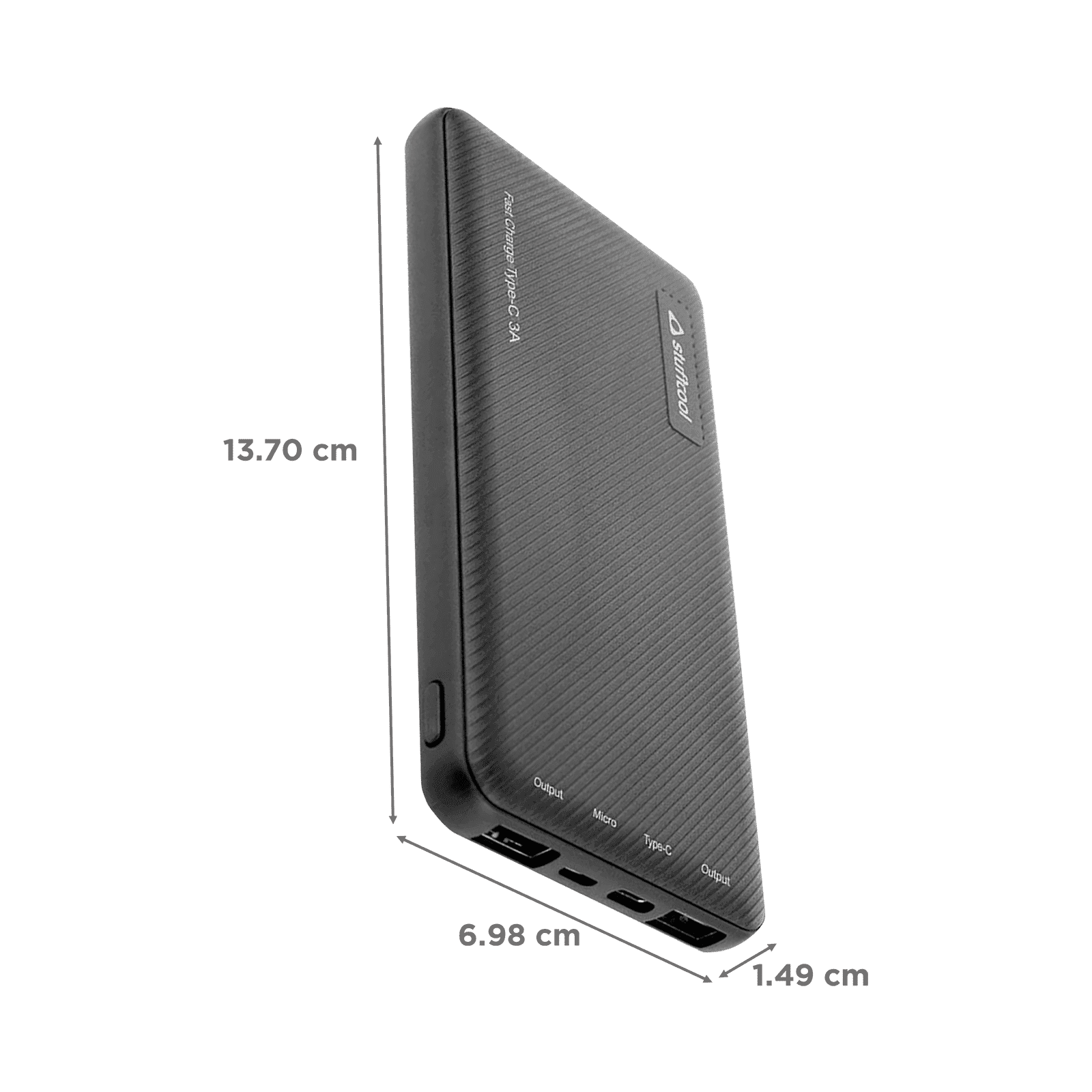 stuffcool 10000 mAh Power Bank (PB1044C, Black)