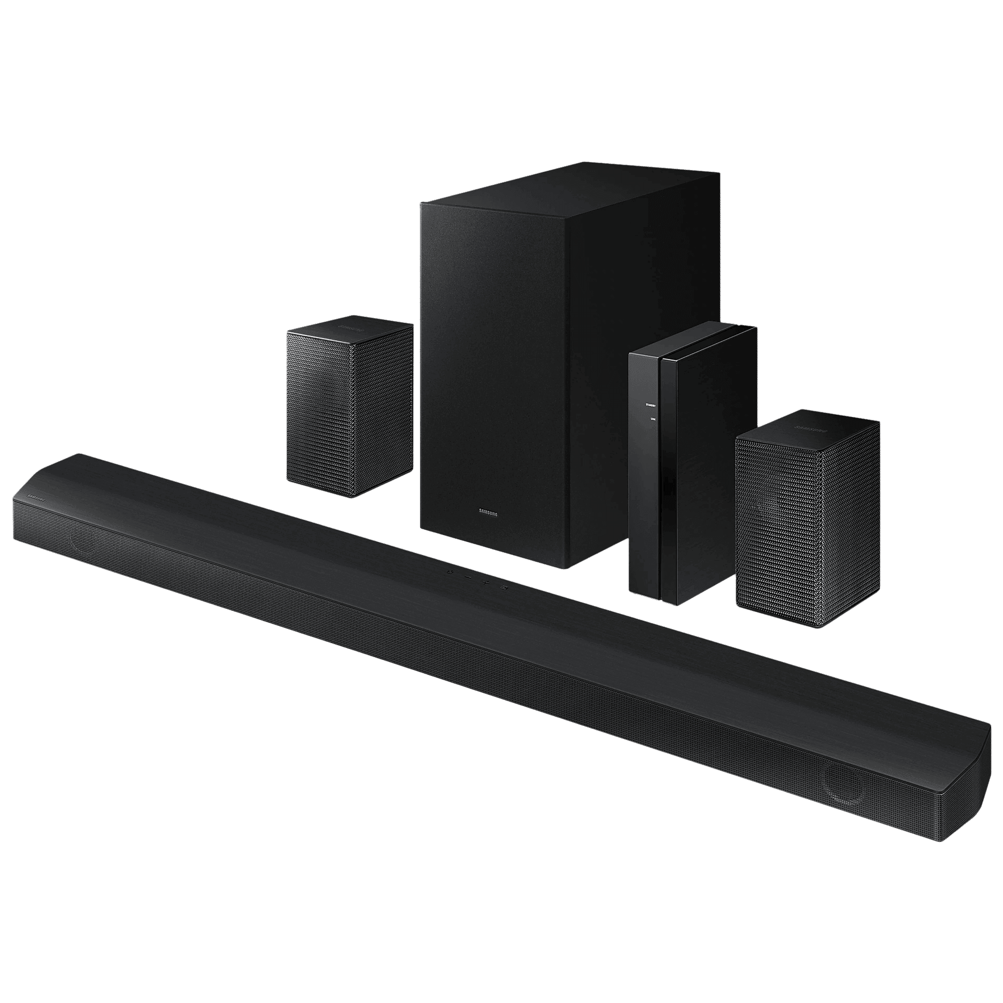 Samsung HW-B67E/XL 520 Watts Bluetooth Soundbar with Remote (3D Surround Sound, 5.1 Channel, Black)
