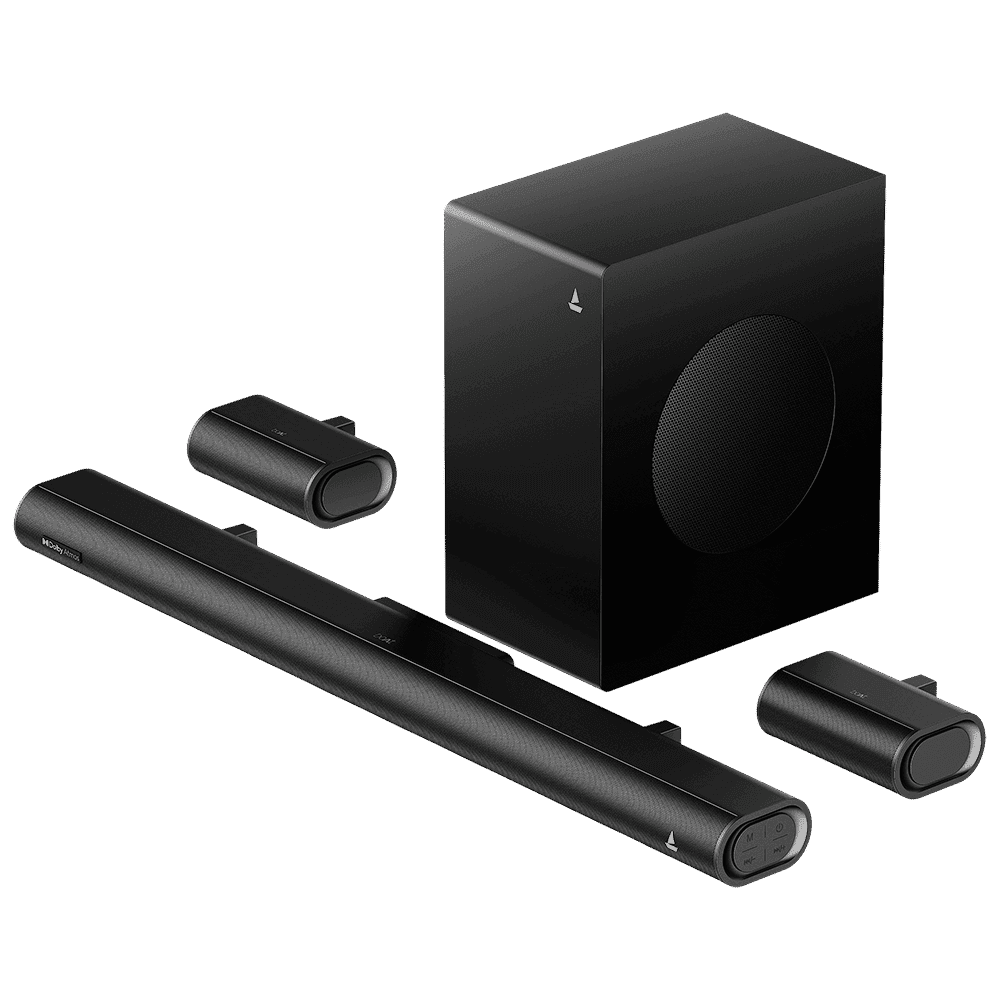 boAt Aavante Prime 5.1 5000DA 500W Soundbar with Remote (Dolby Atmos, 5.1 Channel, Black)