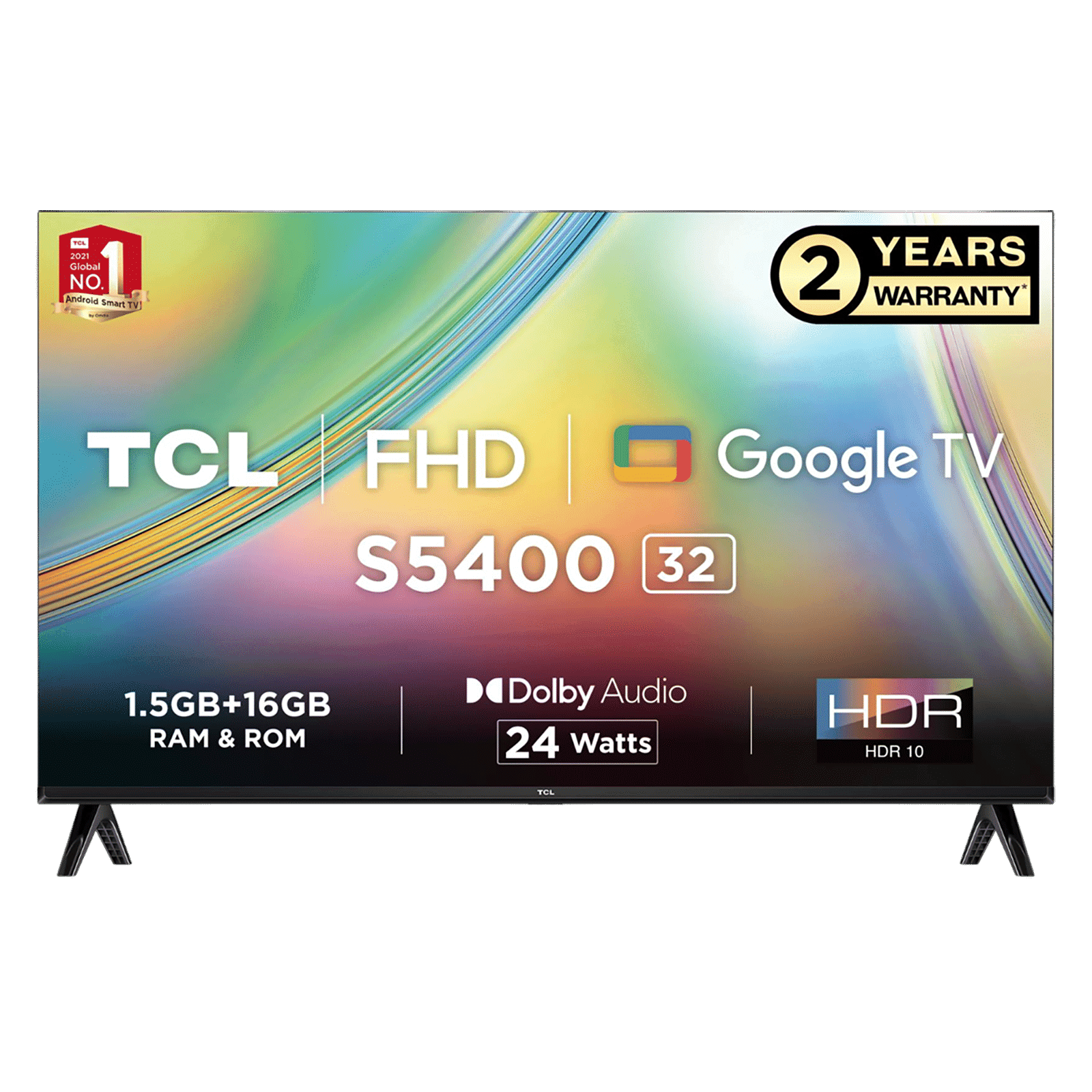 TCL S5400 80 cm (32 inch) Full HD LED Smart Android TV with Google Assistant (2022 model)