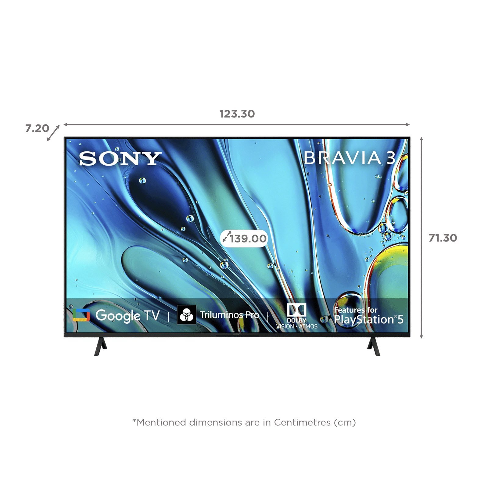 SONY BRAVIA 3 140 cm (55 inch) 4K Ultra HD LCD Smart Android TV with Auto Low Latency Mode (2024 Model)