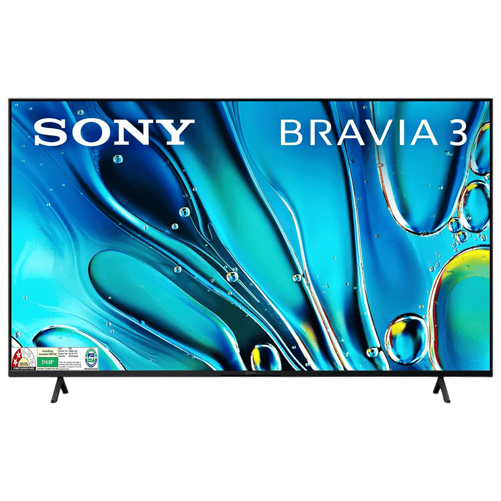 SONY Bravia 3 165 cm (65 inch) LCD 4K Ultra HD Google TV with Live Colour Technology (2024 model)