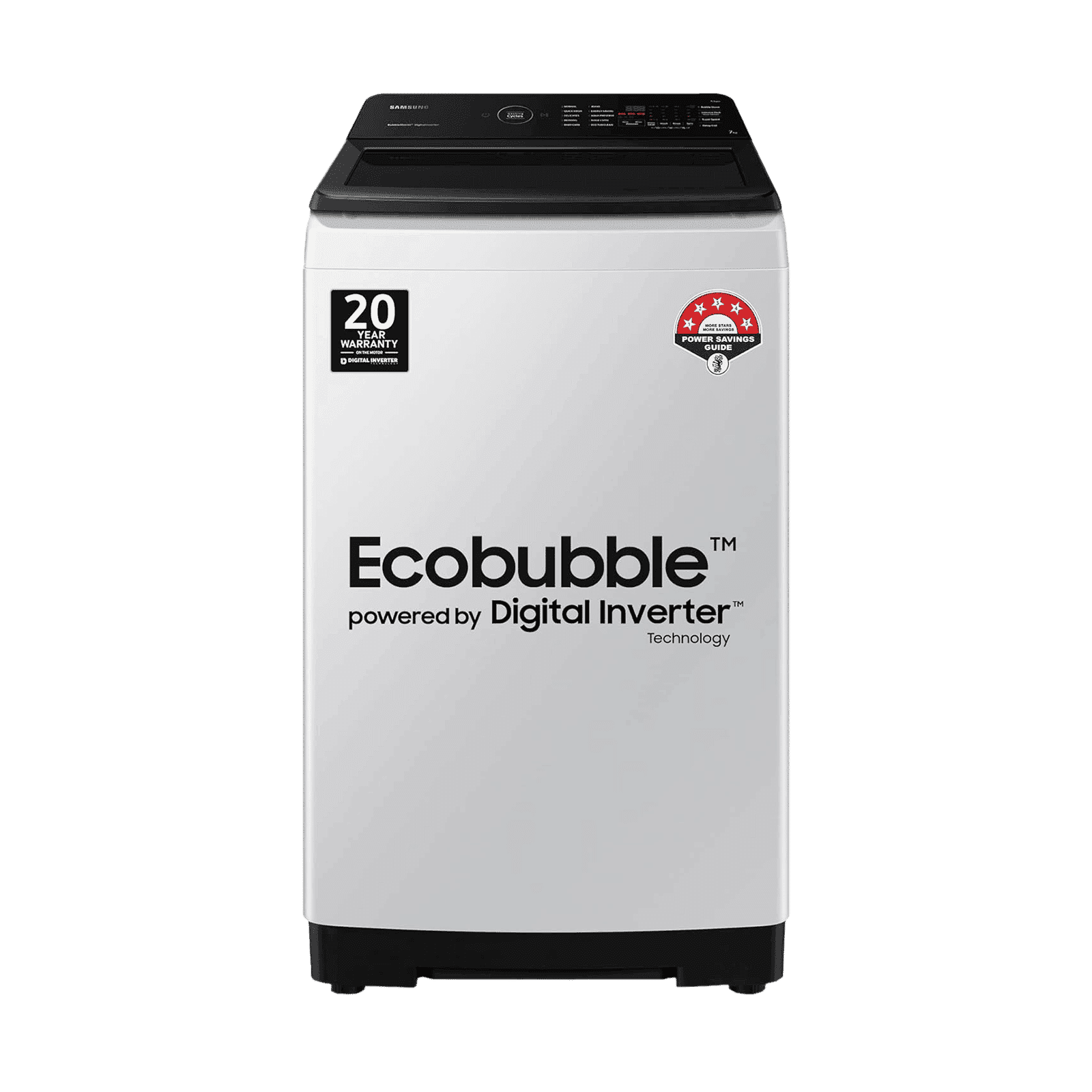 SAMSUNG 7 Kg 5 Star Inverter Fully Automatic Top Load Washing Machine (WA70BG4545BGTL, Diamond Drum, Light Grey)