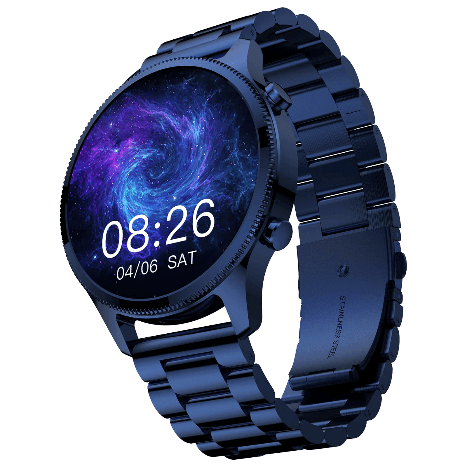 noise NoiseFit Halo Plus Smartwatch with Bluetooth Calling (37.08mm AMOLED Display, IP68 Water Resistant, Elite Blue Strap)