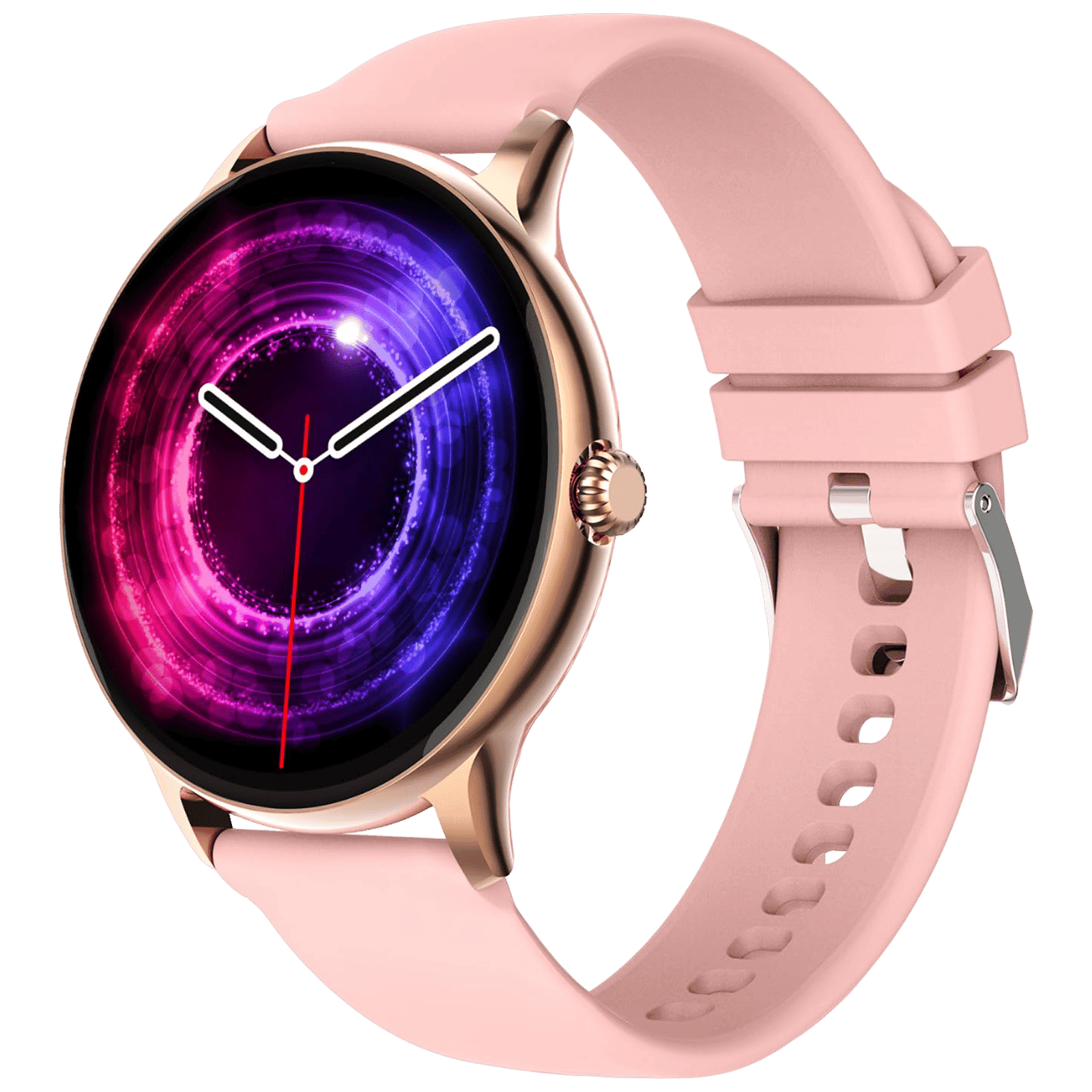 FIRE-BOLTT Phoenix Pro Smartwatch with Bluetooth Calling (35.3mm HD TFT Display, IP67 Water Resistant, Gold Pink Strap)