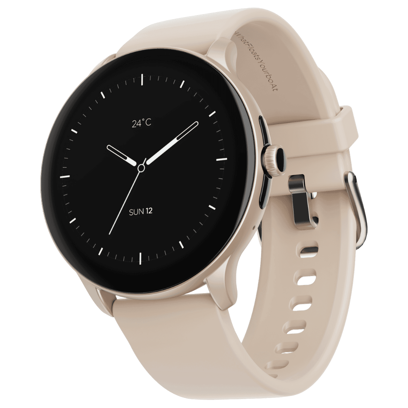 boAt Lunar Connect Pro Smartwatch with Bluetooth Calling (35.30mm AMOLED Display, IP68 Water Resistant, Cherry Blossom Strap)