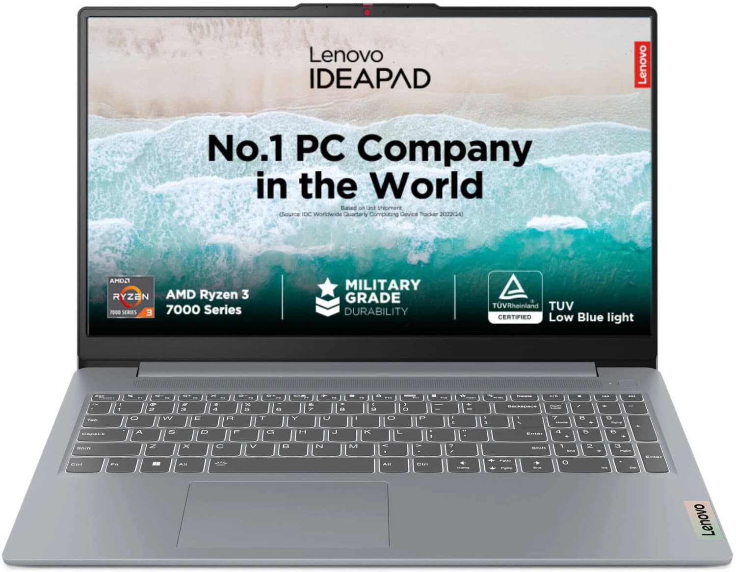 Lenovo IdeaPad Ryzen 3 Quad Core 7320U - (8 GB/512 GB SSD/Windows 11 Home) 15AMN8 Thin and Light Laptop