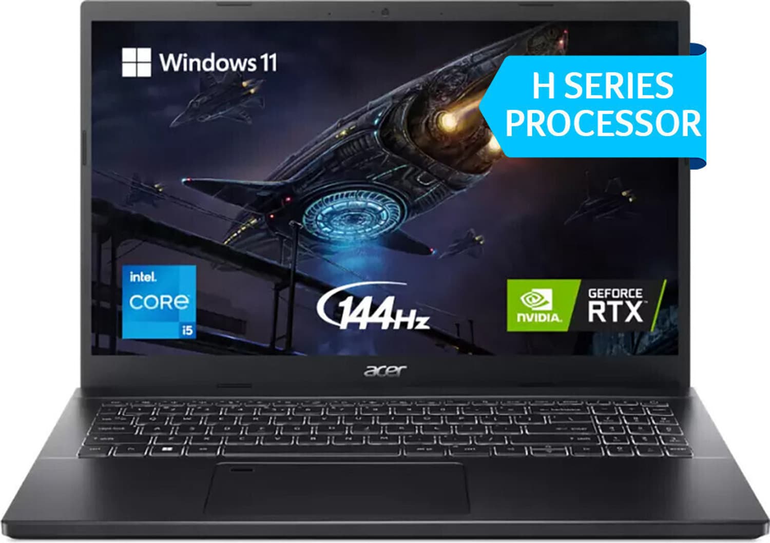 acer Aspire 7 Gaming Core i5 12th Gen - (8 GB/512 GB SSD/Windows 11 Home/4 GB Graphics/NVIDIA GeForce GTX 3050/144 Hz) A715-76G Gaming Laptop