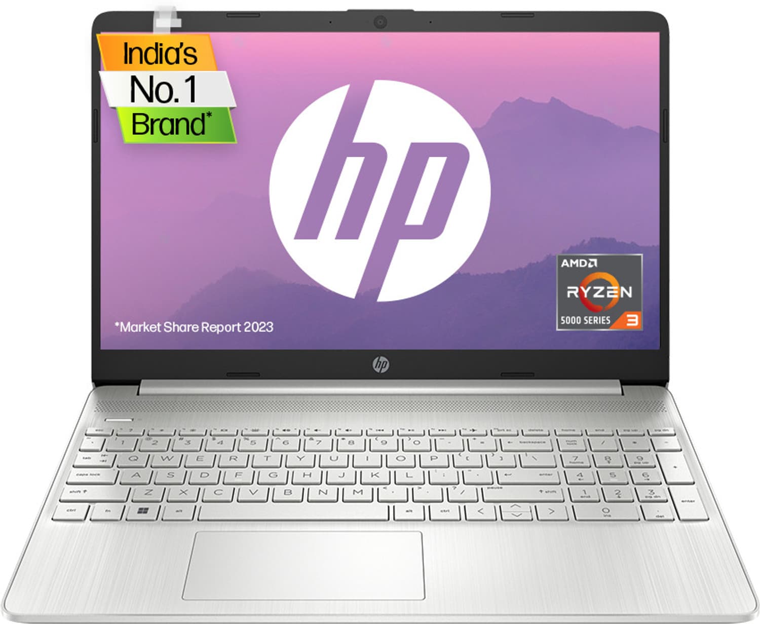 HP Laptop Ryzen 3 Quad Core 5300U - (8 GB/512 GB SSD/Windows 11 Home) 15s- eq2213AU Thin and Light Laptop