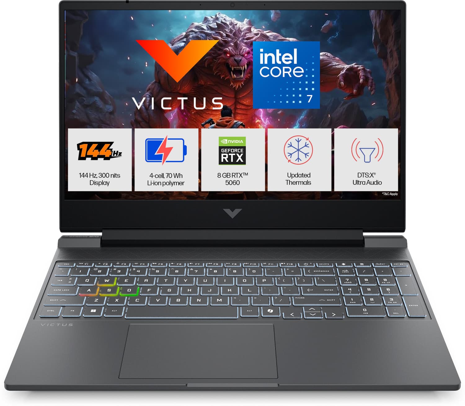 HP Victus Intel Core 7 240 - (24 GB/1 TB SSD/Windows 11 Home/8 GB Graphics/NVIDIA GeForce RTX 5060) 15-fa2405TX Gaming Laptop
