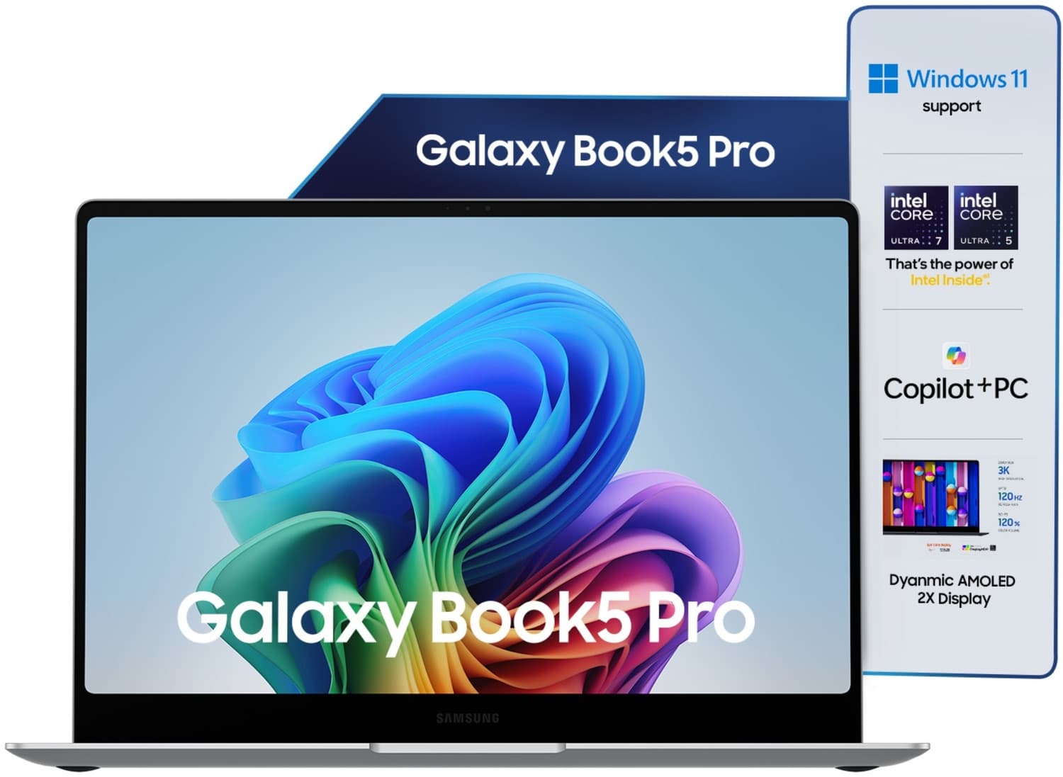 SAMSUNG Galaxy Book5 Pro AI PC Full Metal Chasis Intel Core Ultra 5 226V - (16 GB/512 GB SSD/Windows 11 Home) NP940XHA Thin and Light Laptop