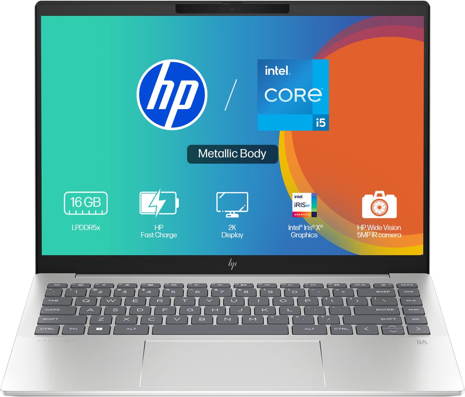 HP Pavilion Plus Intel Core i5 13th Gen 1335U - (16 GB/512 GB SSD/Windows 11 Home) 14-EW0107TU Thin and Light Laptop