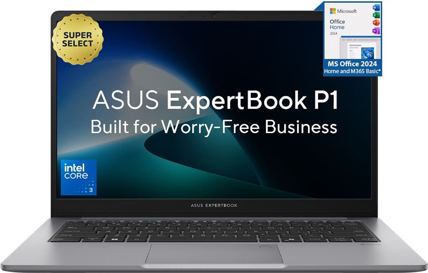 ASUS ExpertBook P1 (i3 14th Gen) with 1 Yr ADP Intel Core 3 14th Gen 100U - (16 GB/512 GB SSD/Windows 11 Home) P1403CVA-S61822WS Thin and Light Laptop...