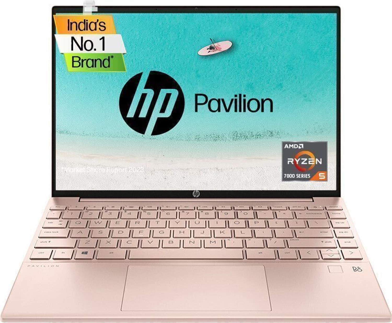 HP Pavilion Aero (2023) Ryzen 5 Hexa Core 7535U - (16 GB/512 GB SSD/Windows 11 Home) 13-BE2056AU Thin and Light Laptop