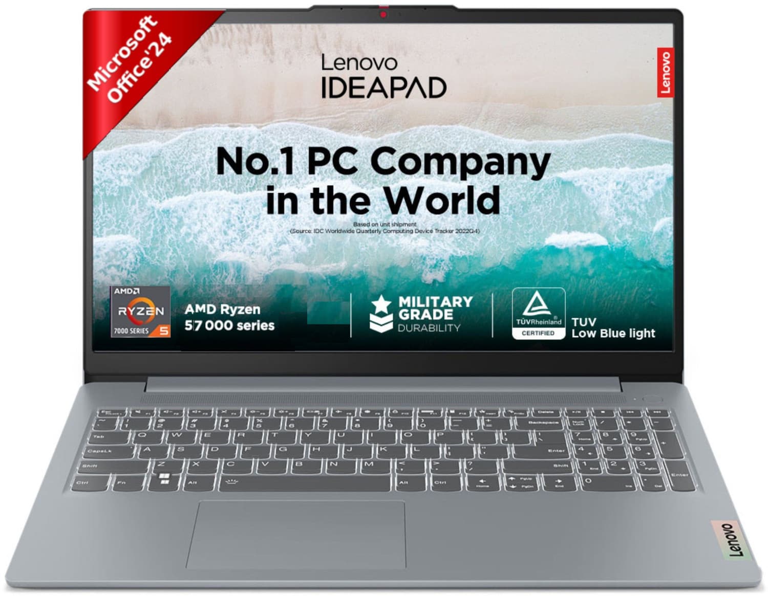 Lenovo IdeaPad Ryzen 5 Quad Core 7520U - (16 GB/512 GB SSD/Windows 11 Home) 15AMN8 Thin and Light Laptop