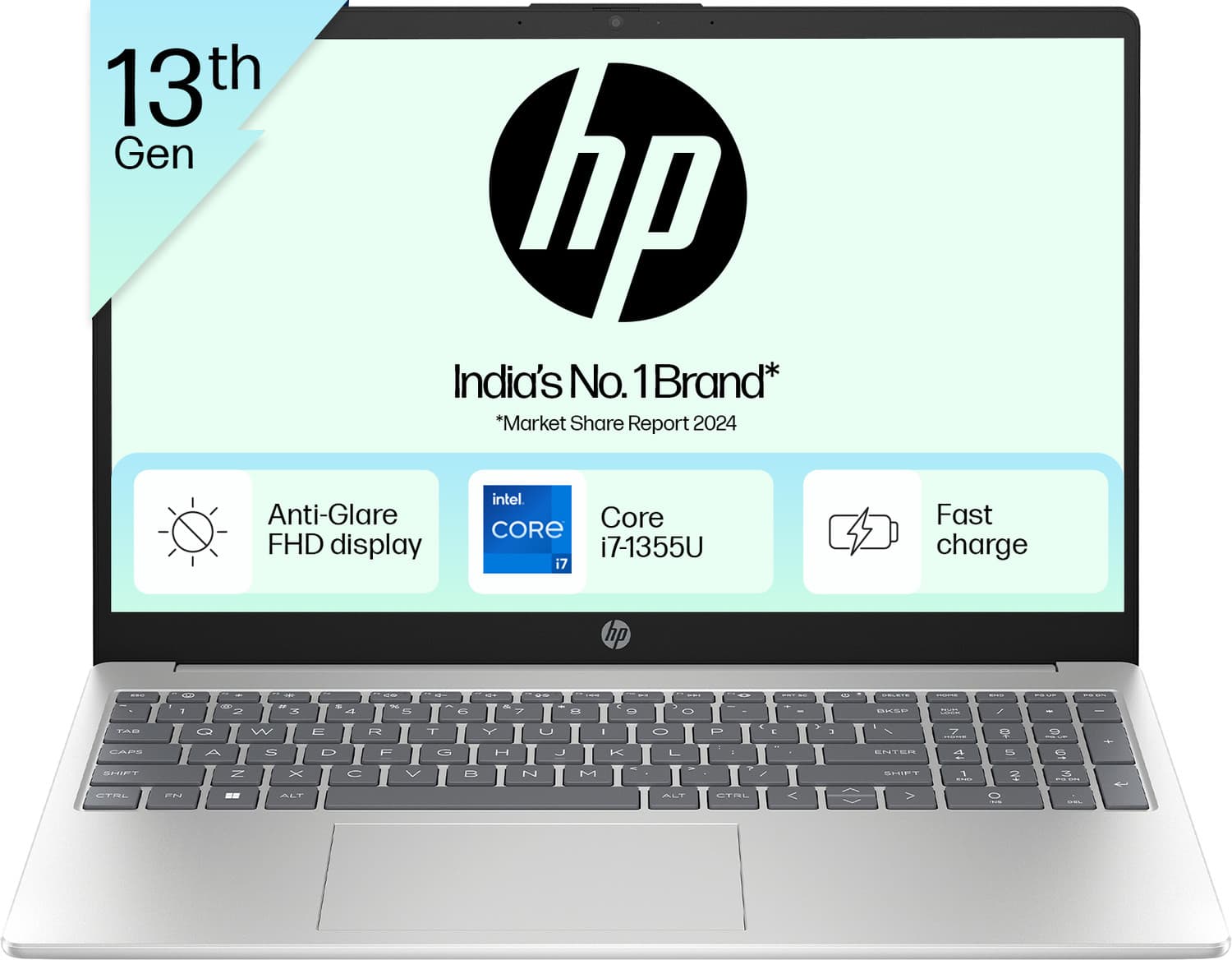 HP Intel Core i7 13th Gen 1355U - (16 GB/512 GB SSD/Windows 11 Home) 15-fd0515TU Thin and Light Laptop