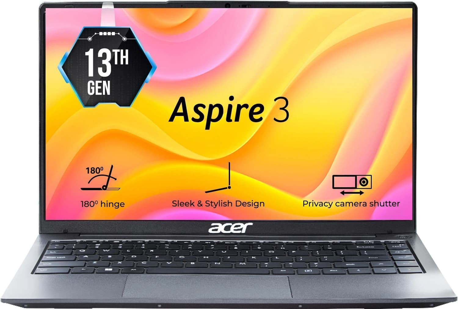 Acer Aspire 3 Intel Core i3 13th Gen - (8 GB/256 GB SSD/Windows 11 Home) A324-53 Thin and Light Laptop