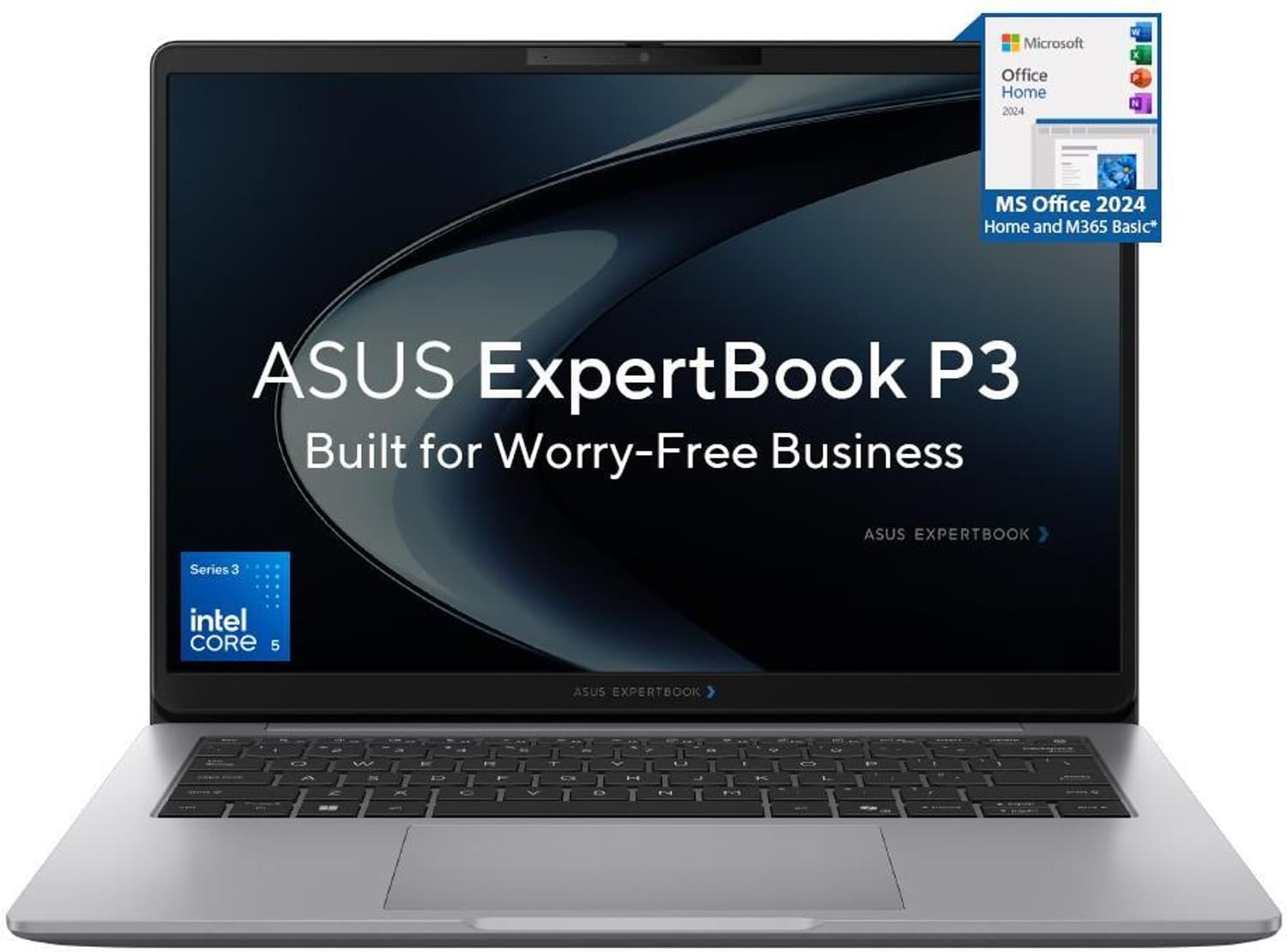 ASUS P3 Intel Core 5 320 - (16 GB/512 GB SSD/Windows 11 Home) P3406CMABP-LY0124WS Thin and Light Laptop (14 inch, Misty Grey, 1.65 kg, With MS Office)