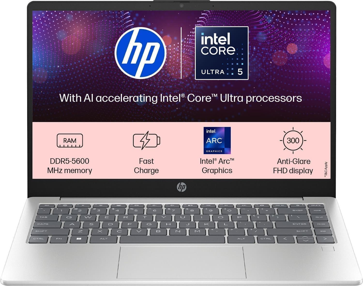 HP Intel Core Ultra 5 125H - (16 GB/512 GB SSD/Windows 11 Home) 14-gr1022TU Thin and Light Laptop