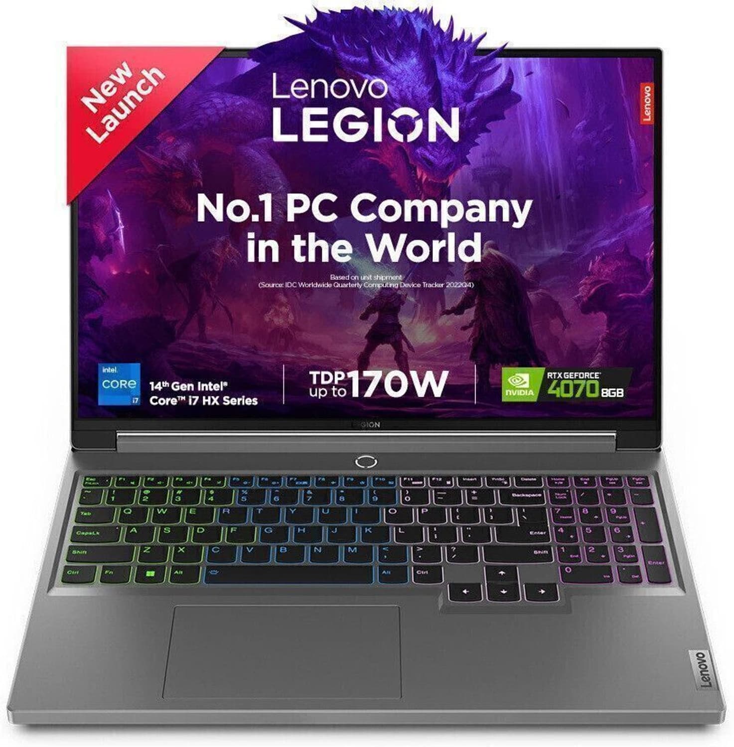 Lenovo Lenovo Legion 5 2024 Intel Core i7 14th Gen 14650HX - (16 GB/1 TB SSD/Windows 11 Home/8 GB Graphics/NVIDIA GeForce RTX 4070) 16IRX9 Gaming Lapt...