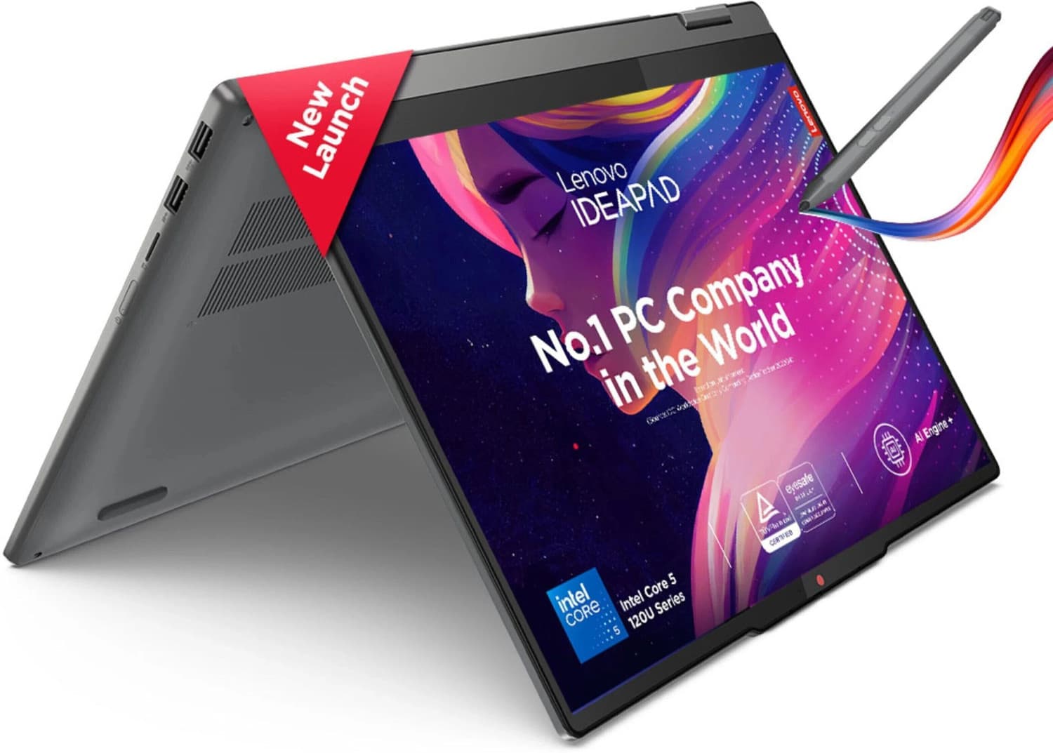 Lenovo IdeaPad 5 2-in-1 Intel Core 5 120U - (16 GB/512 GB SSD/Windows 11 Home) 14IRU9 2 in 1 Laptop