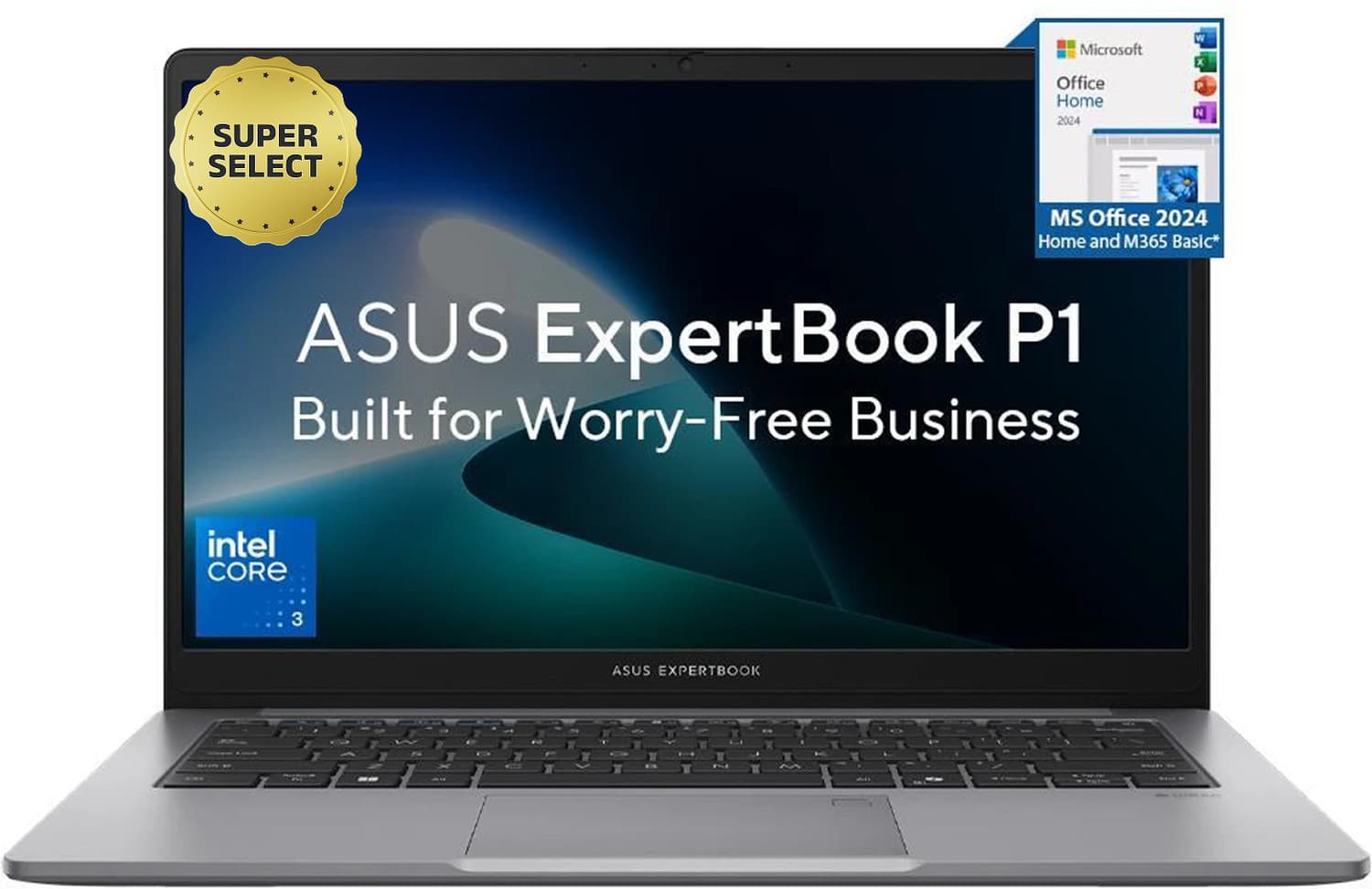 asus expertbook p1 1 yr adp i3 14th gen intel core 3 100u 8 gb 512 gb ssd windows 11 home p1403cvai s60065ws thin light laptop