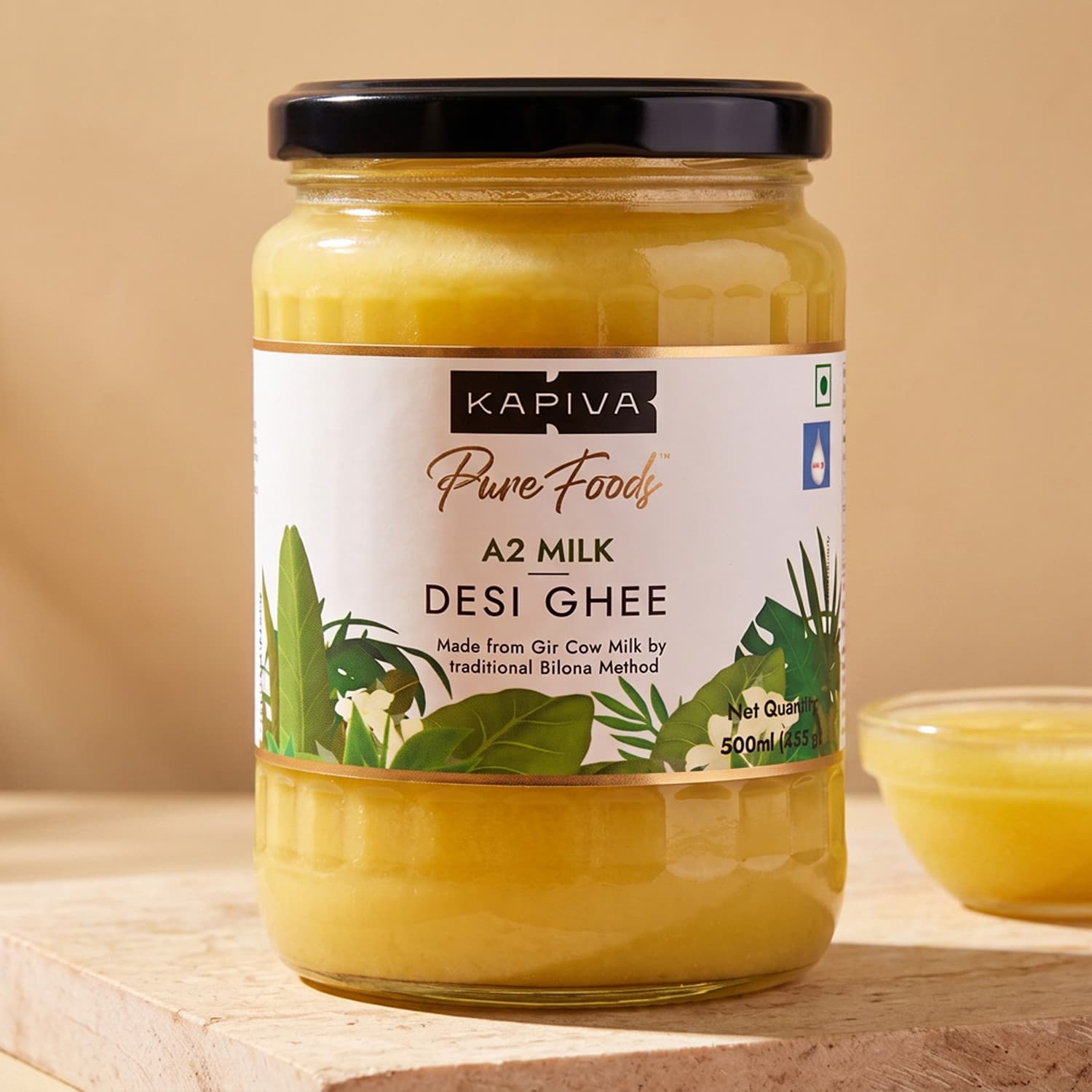 A2 Shudh Desi Cow Ghee|Pure & Healthy|Rich in Nutrition Glass Bottle (500 ml)
