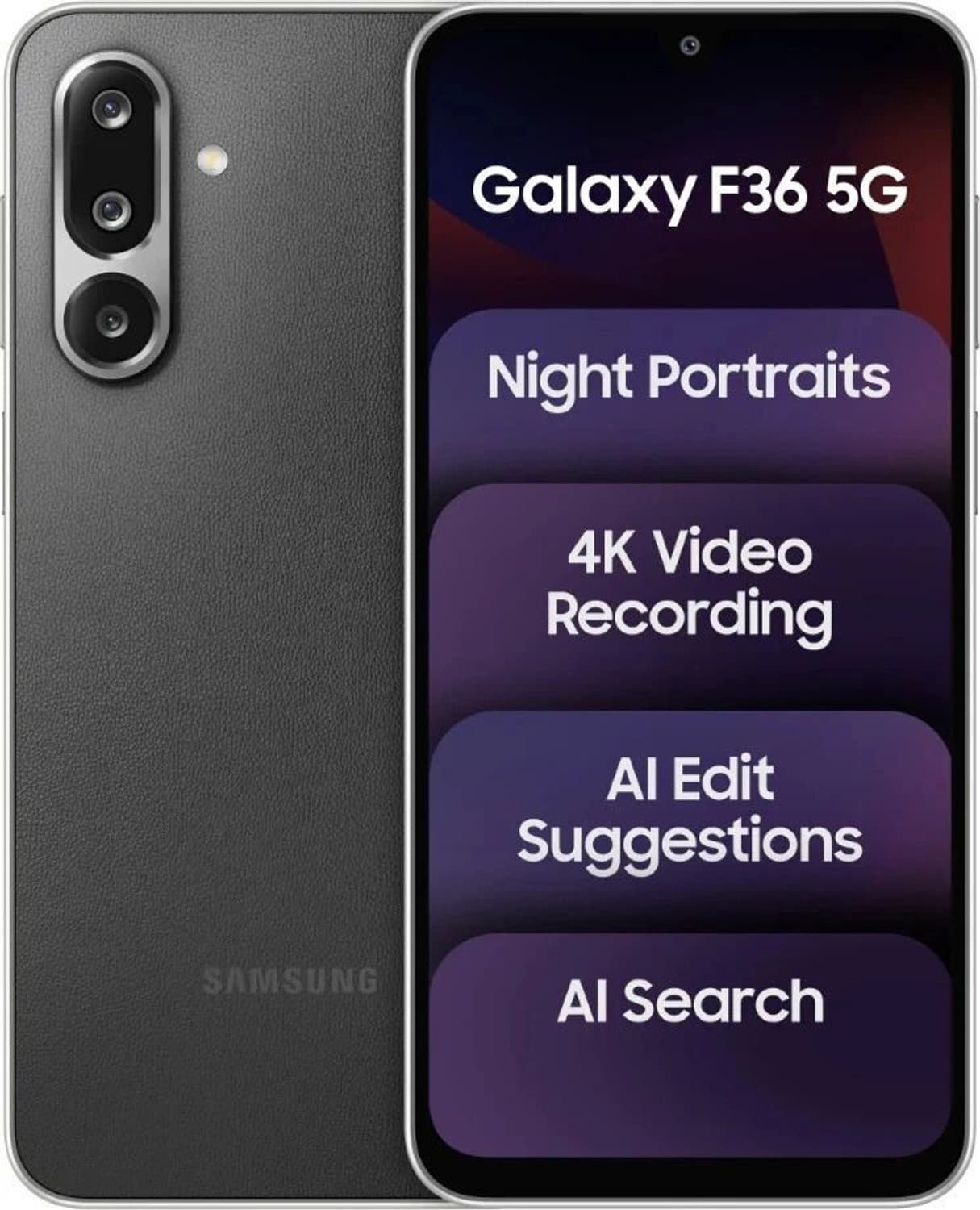 Samsung Galaxy F36 5G (Black, 256 GB)