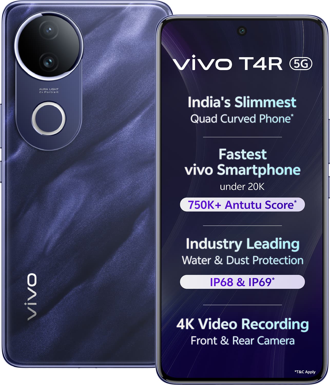 vivo T4R 5G (Twilight Blue, 256 GB)