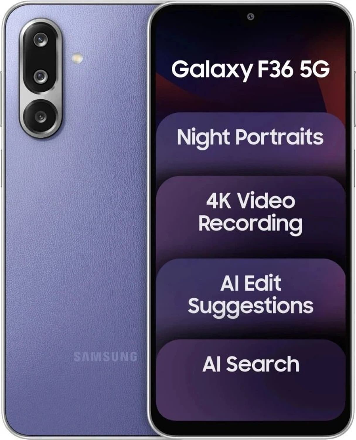 Samsung Galaxy F36 5G (Violet, 256 GB)
