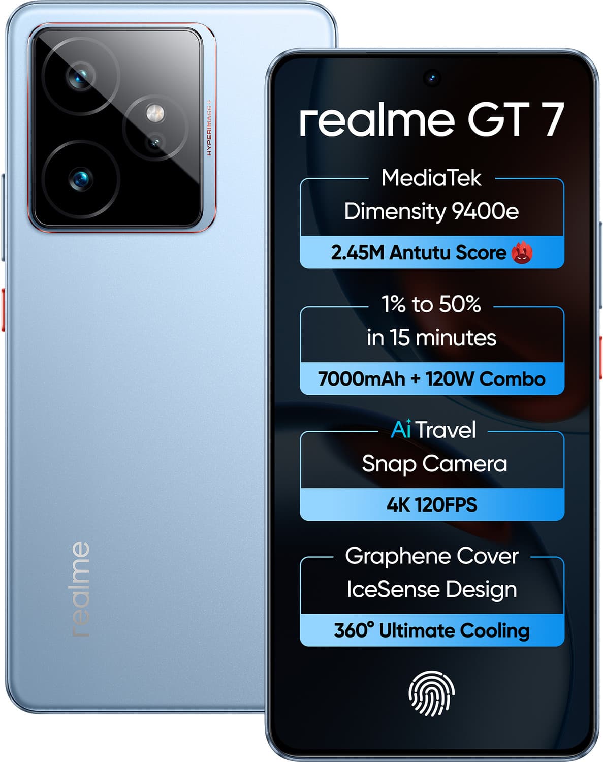 realme Gt 7 (Icesense Blue, 256 GB)