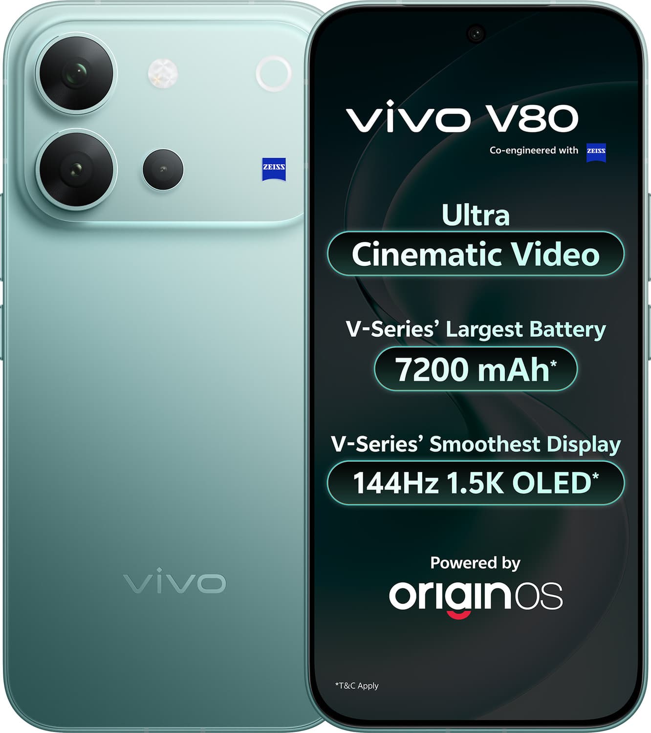 vivo V80 (Horizon Blue, 128 GB)