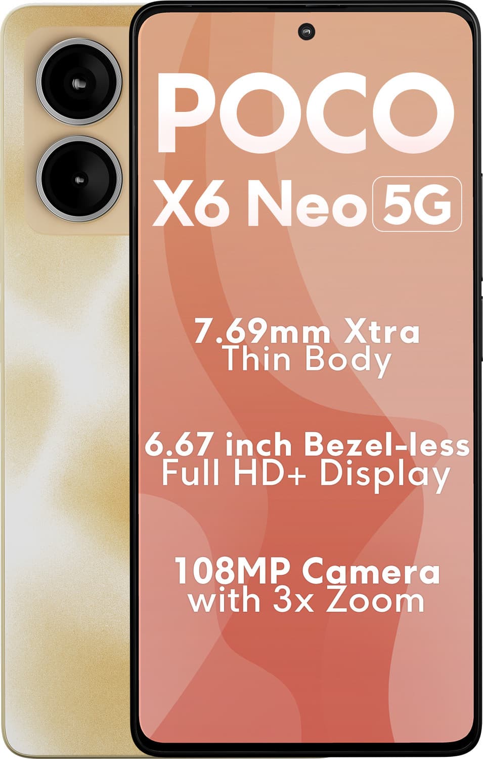 POCO X6 Neo 5G (Martian Orange, 256 GB)