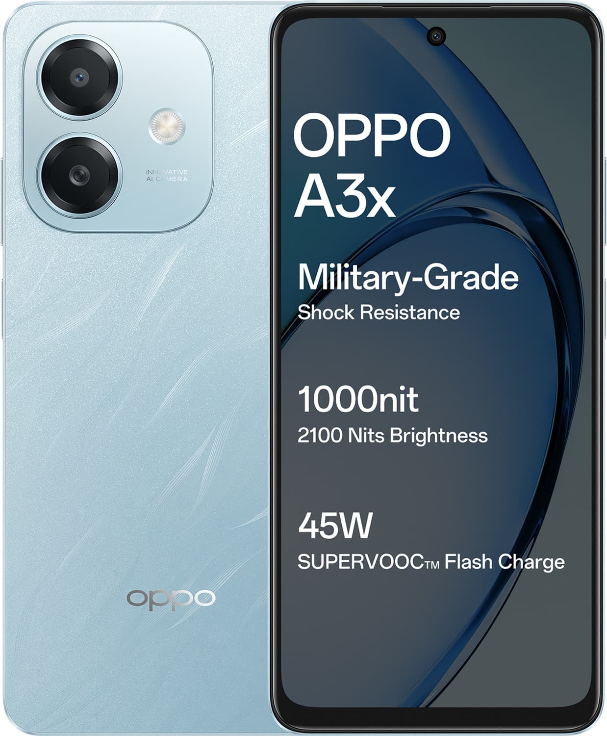 OPPO A3x (Ocean Blue, 128 GB)