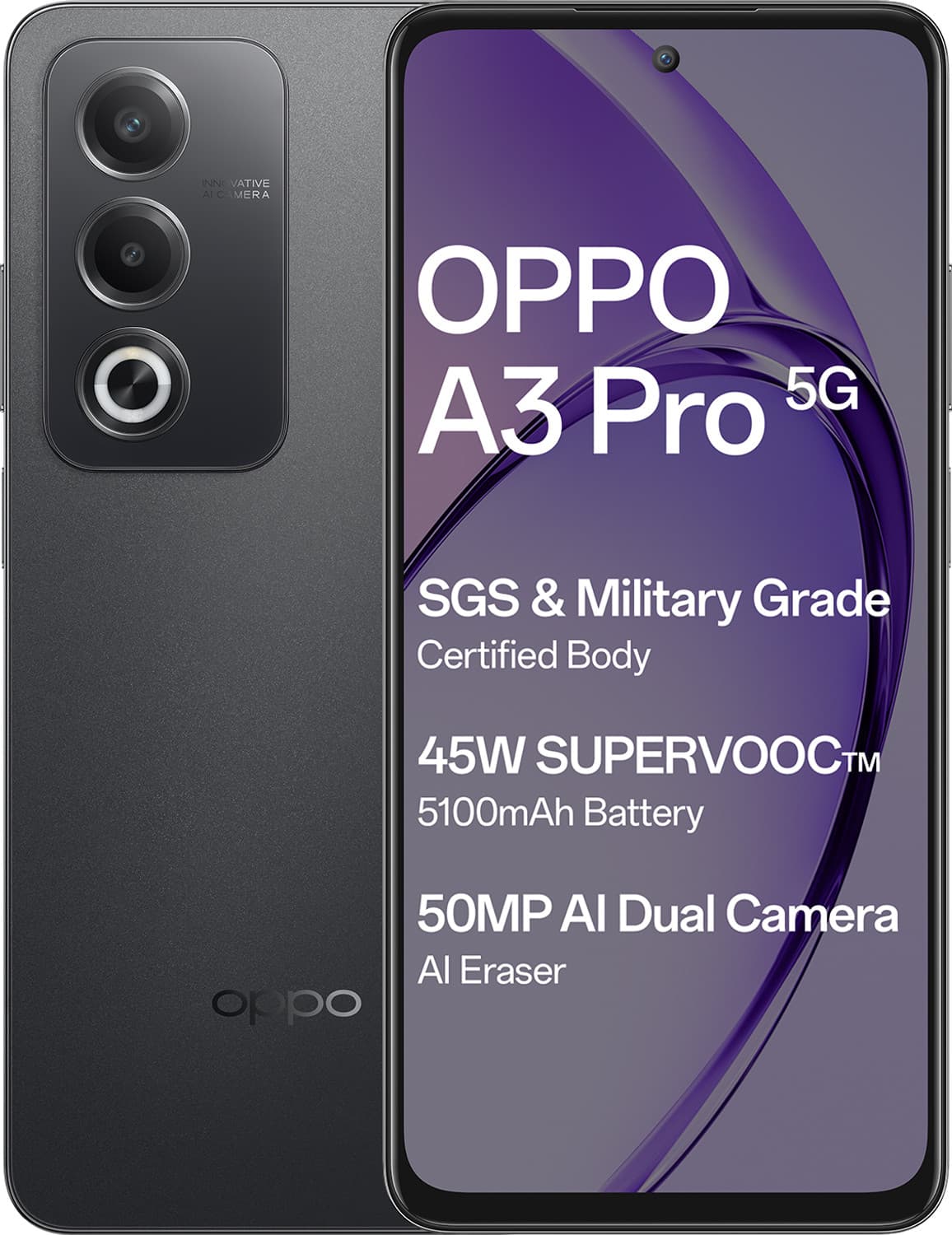 OPPO A3 Pro 5G (Starry Black, 256 GB)